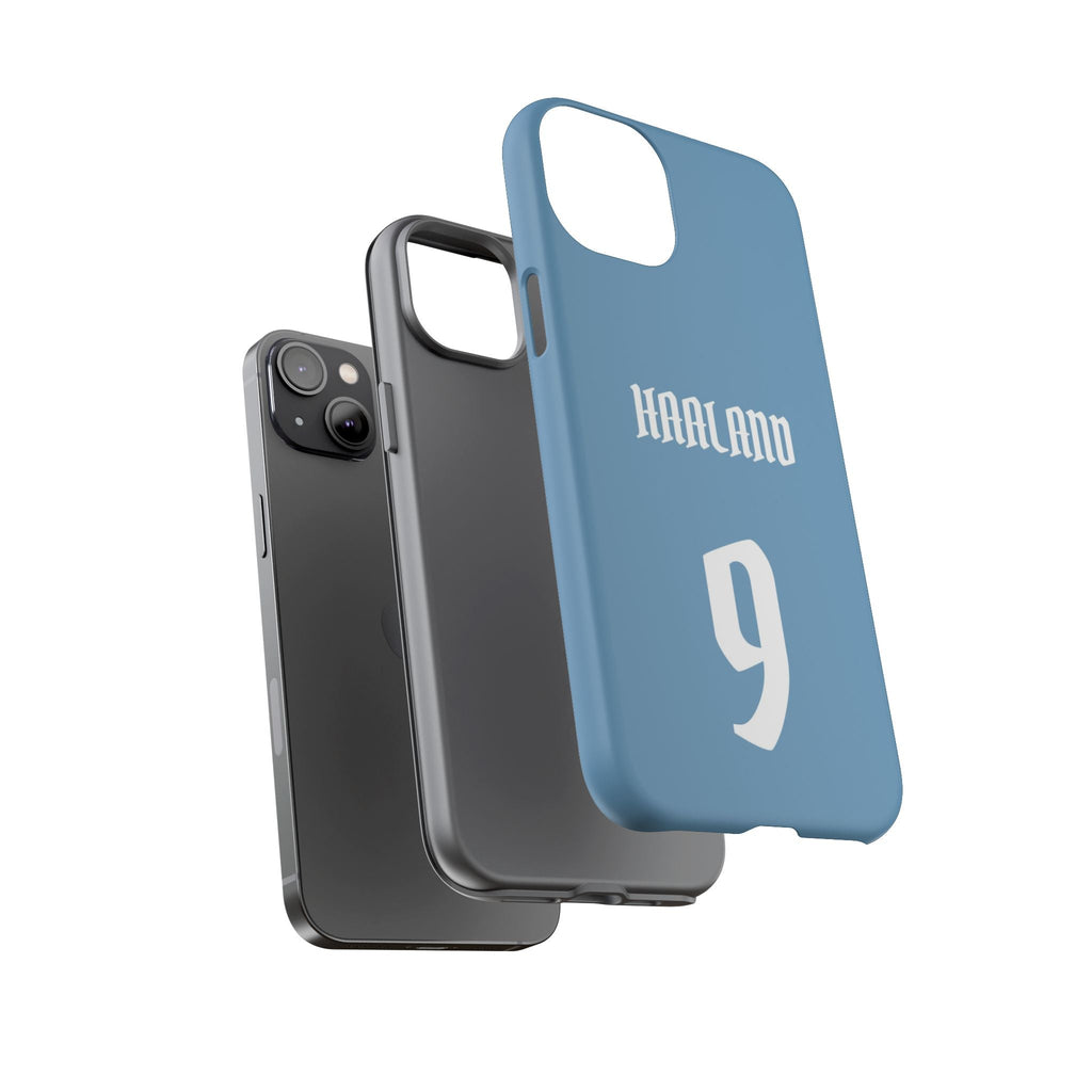 Erling Haaland PowerStrike – Rugged Dual-Layer Protection & Slim Profile | Compatible with iPhone 8 to 16 Pro Max & Samsung Galaxy S10 to S25 Ultra