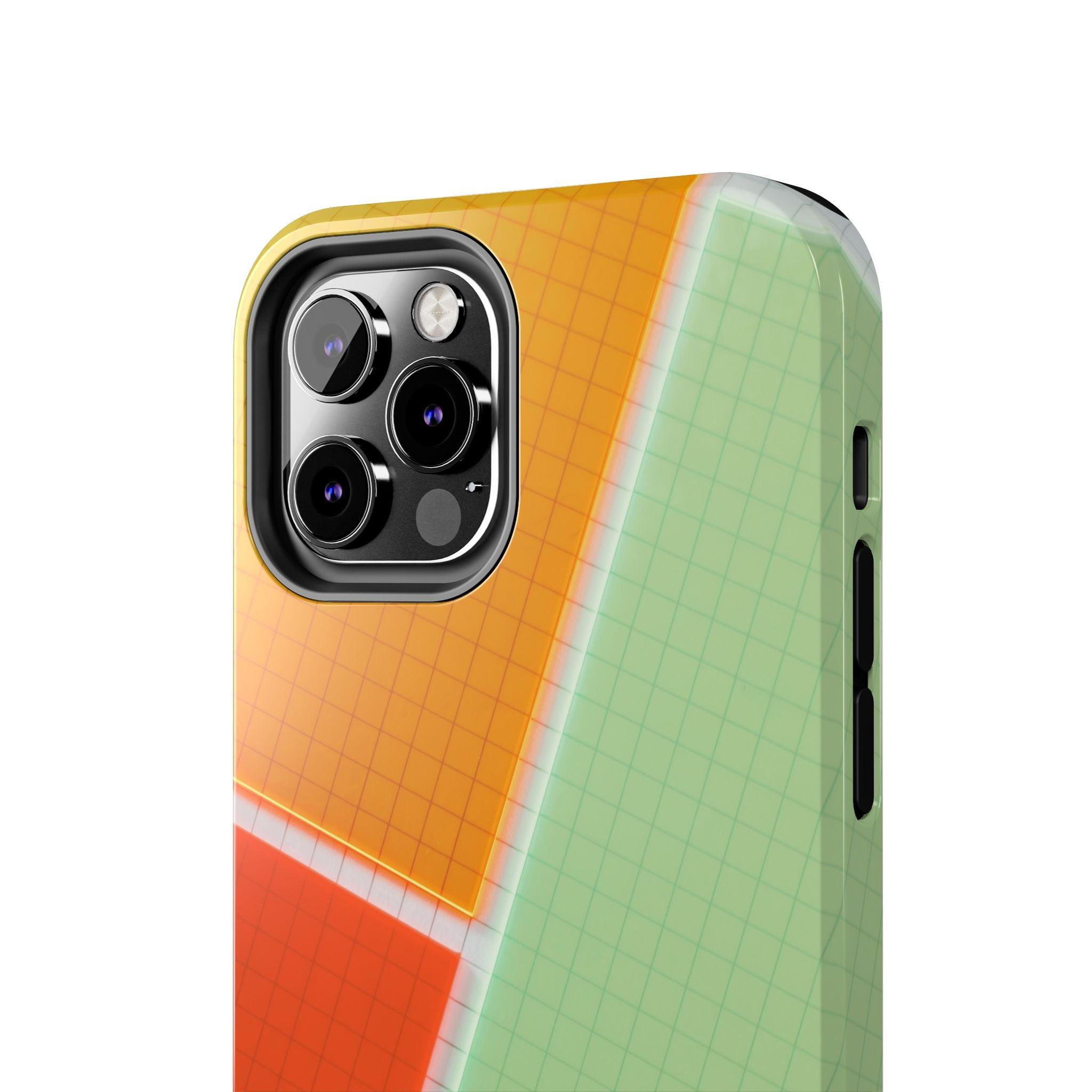 Four Colors Blocks With Shades Tough Phone Cases