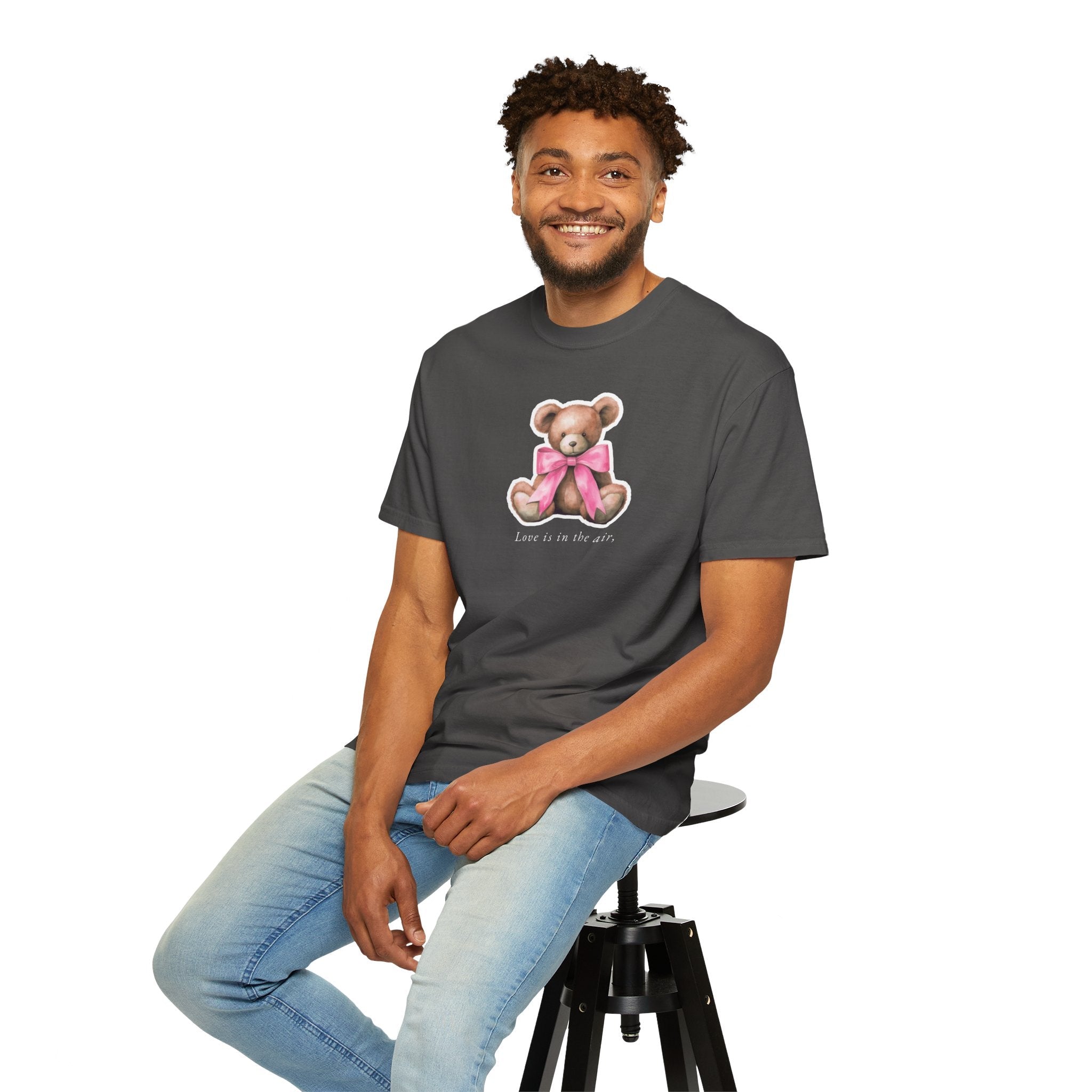 Teddy Bear Tee - Love Is In The Air Valentine's Day - DipaliZ