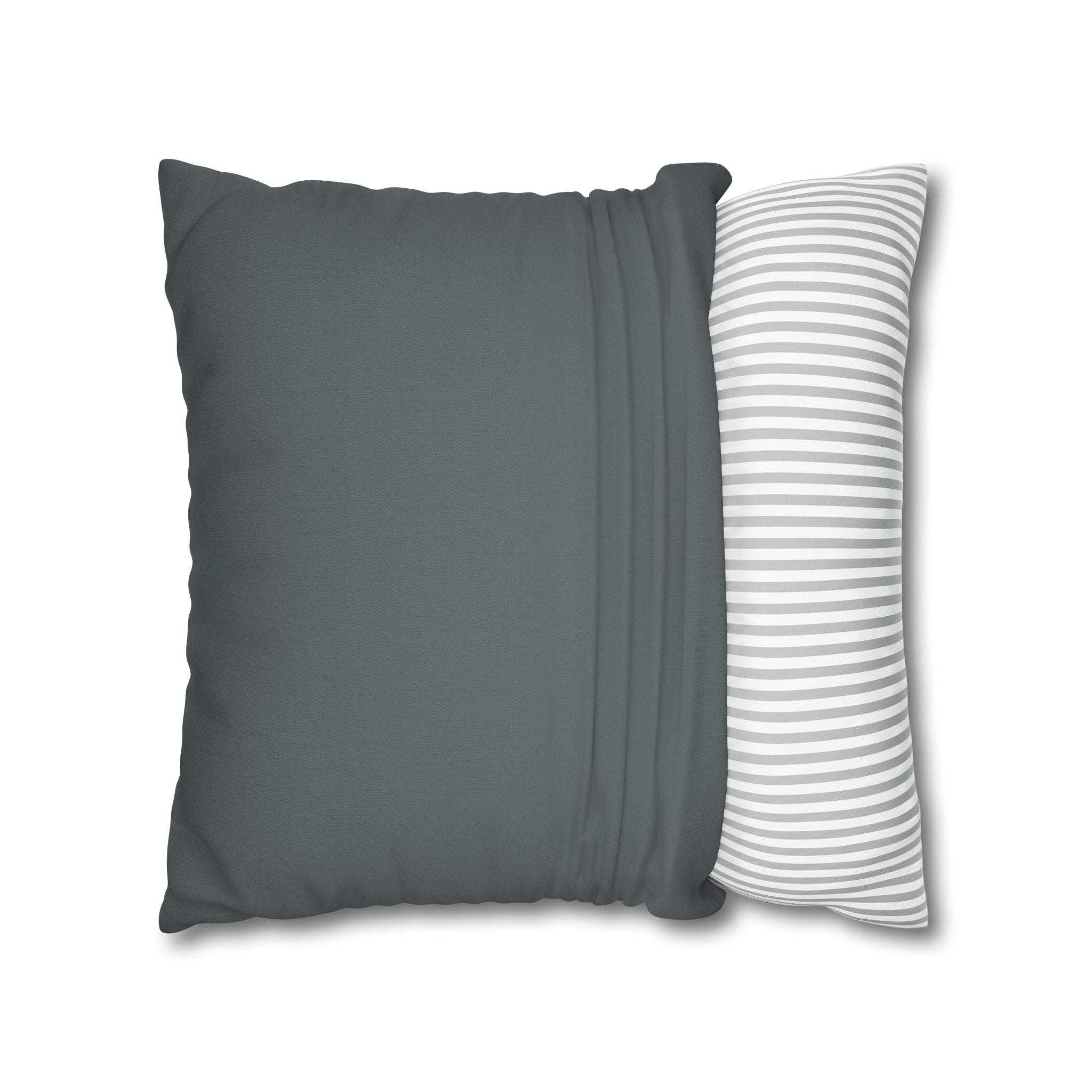 Scenic Lake Reflection Square Pillow — Mountain Sunrise Decorative Pillowcase
