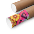 Rainbow Peace Sign Poster — Retro Hippie Matte Vertical Wall Art