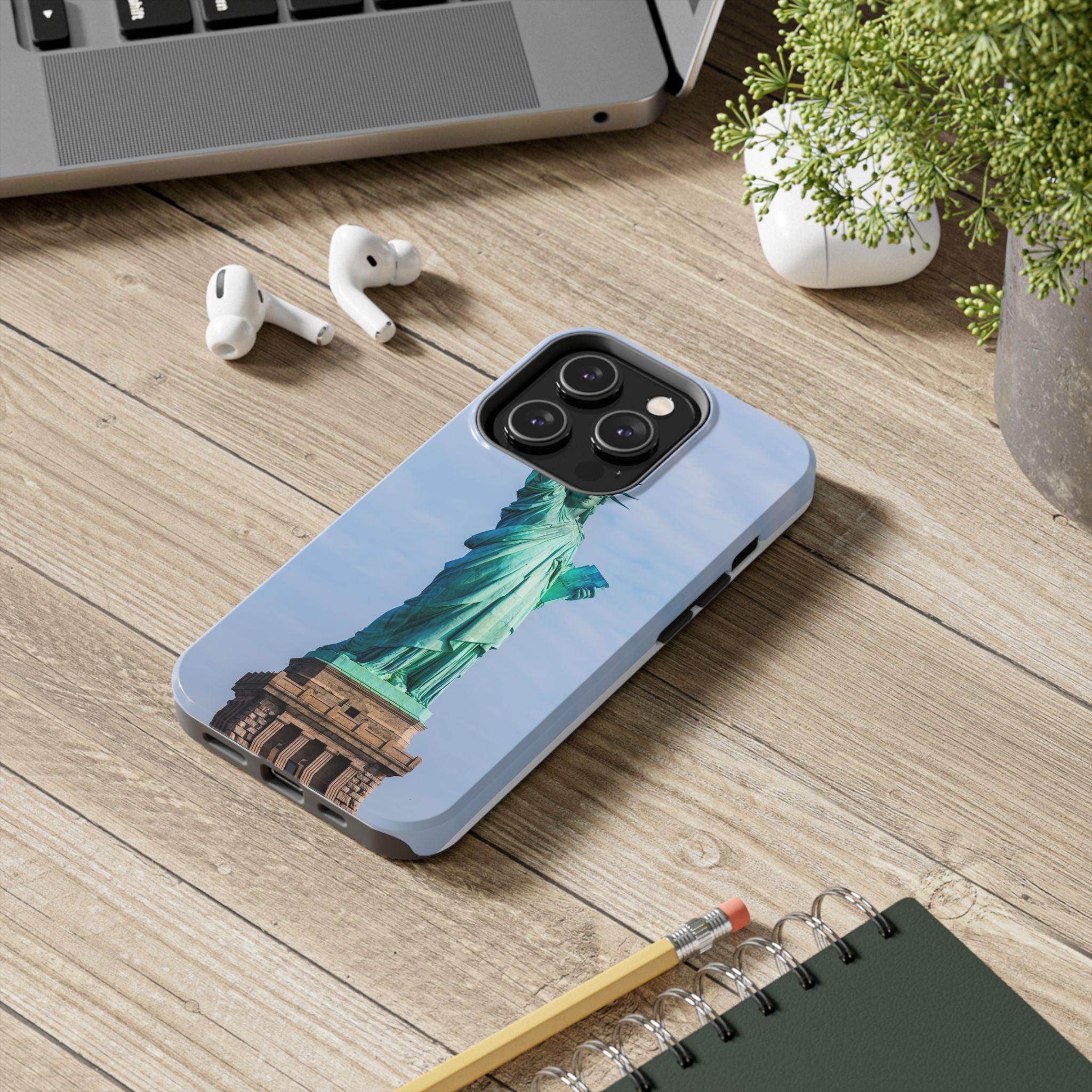Statue of Liberty Printed Tough Phone Case - Iconic Freedom Design