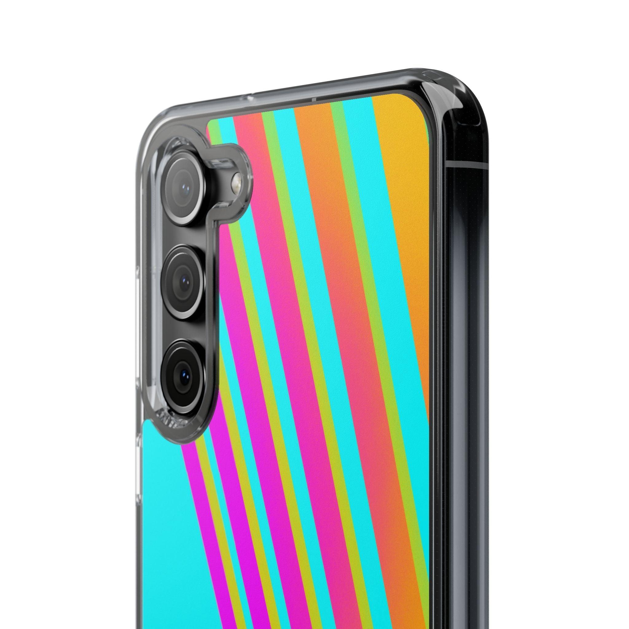 Abstract Pattern With Vibrant Color Clear Cases