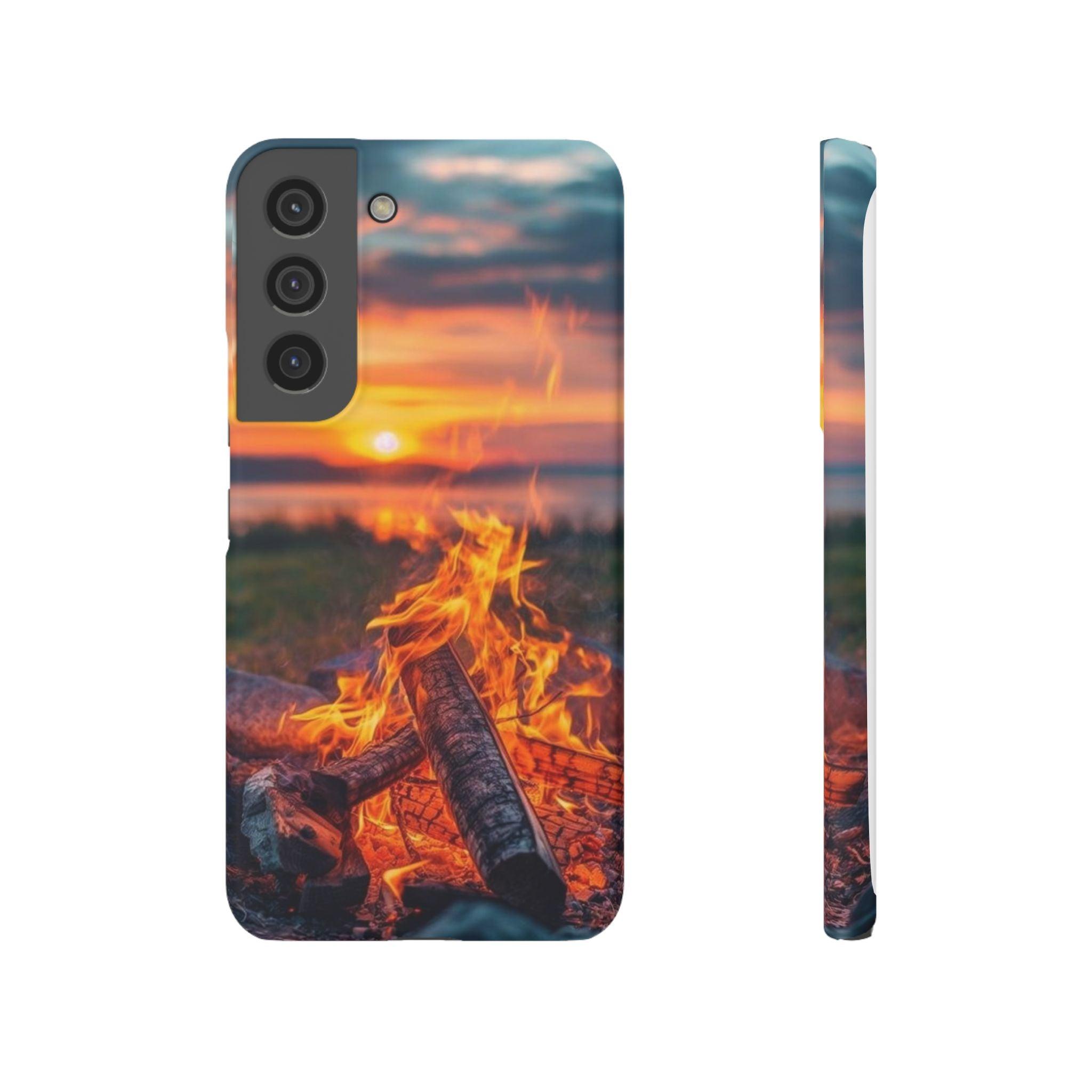 Woodland Fire Phone Case – Warmth of Nature’s Blaze on Your Device