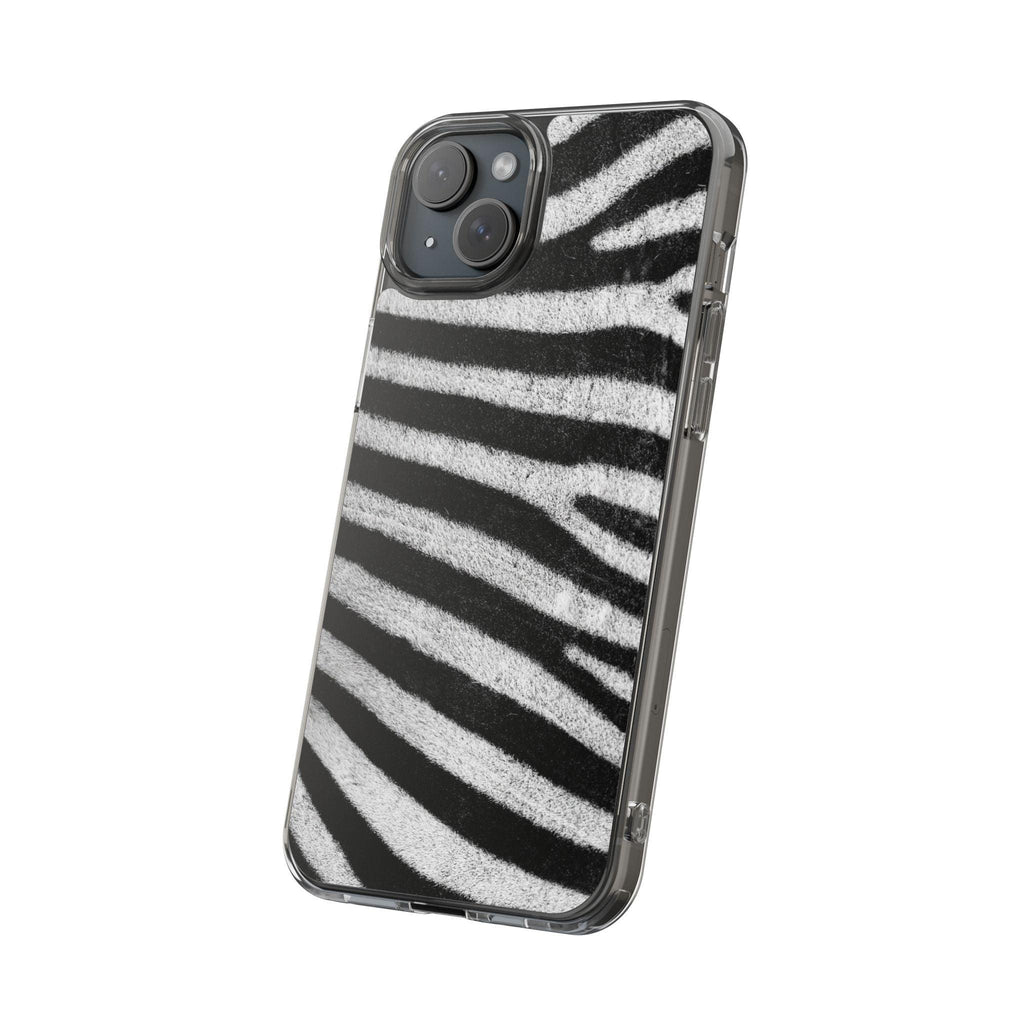 Clear Cases Black and White Zebra Stripes