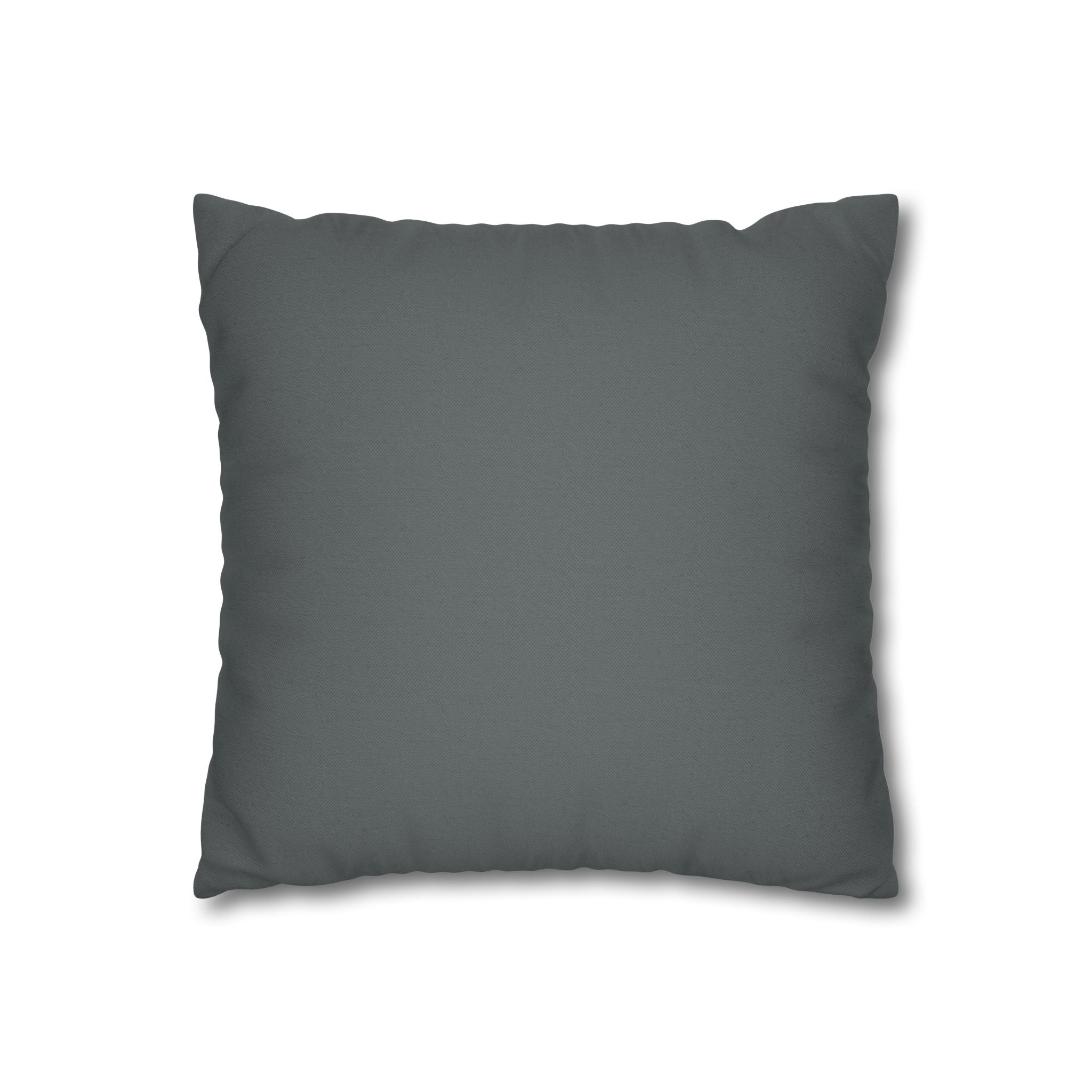 Scenic Lake Reflection Square Pillow — Mountain Sunrise Decorative Pillowcase