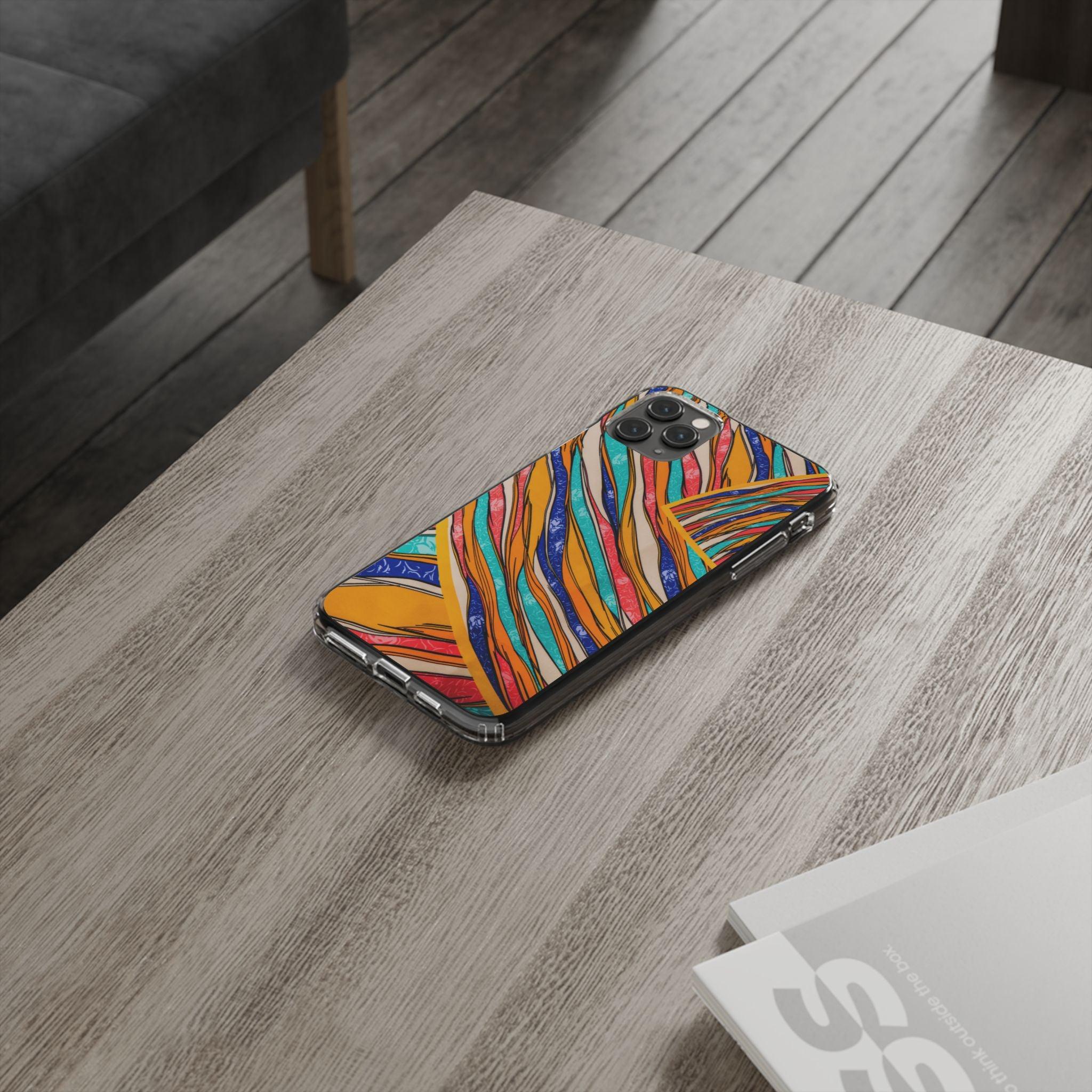 Clear Cases Stripes of  Powerful Colors