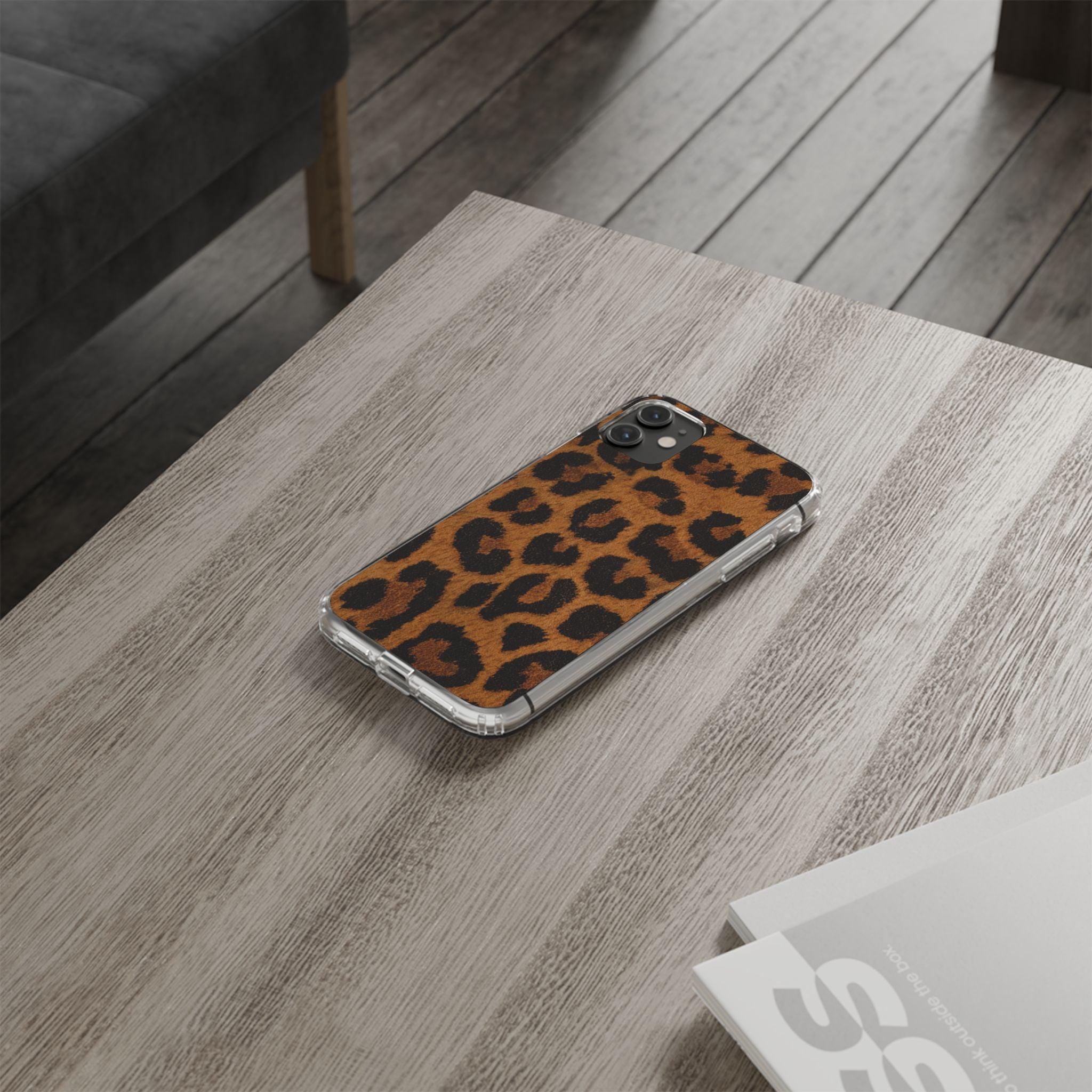 Clear Cases Cheeta Print