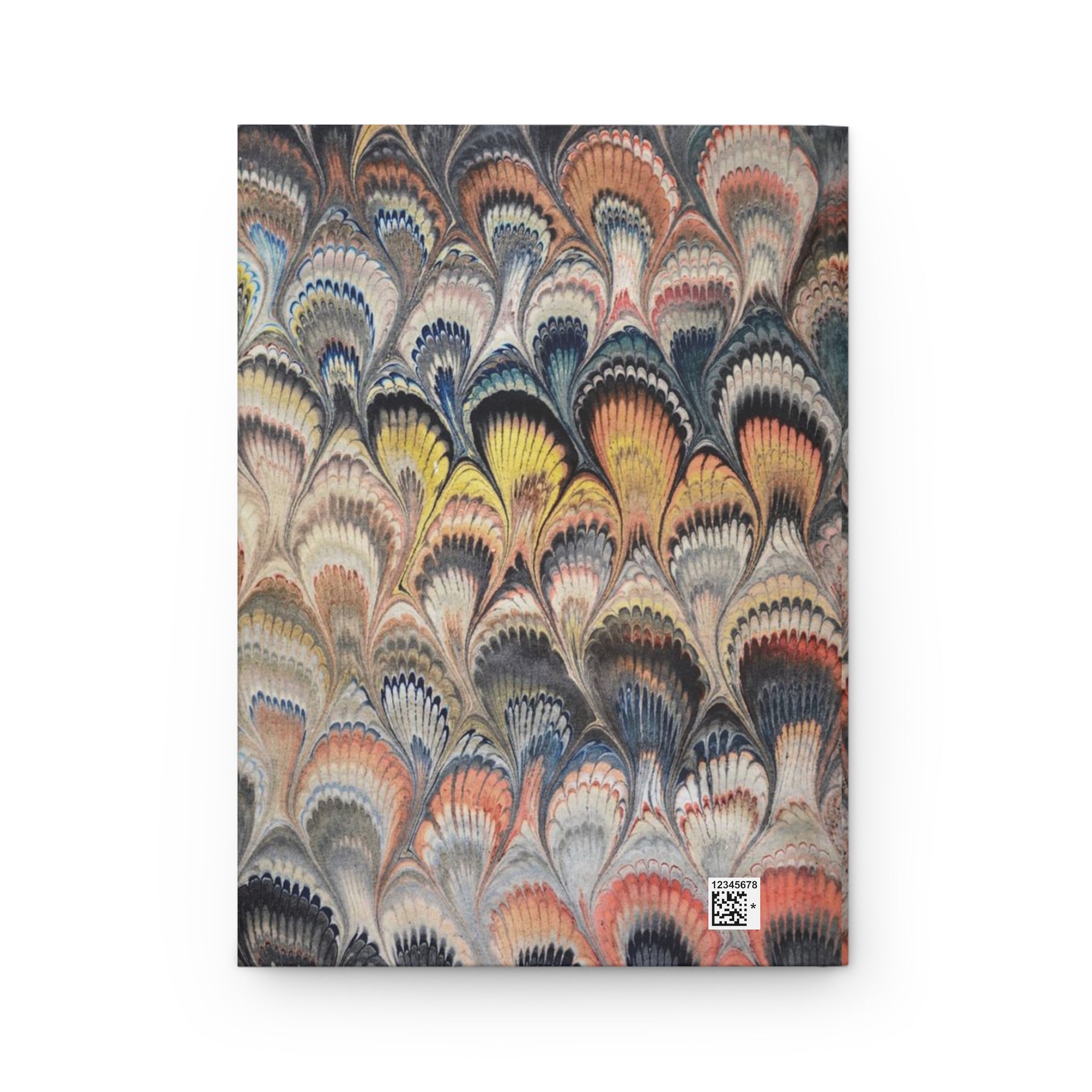 Multi-Color Vintage Italian Marble Hardcover Journal Matte, Hand-Painted Design, Artistic Notebook, Writing Diary, Lined - Unique Gift