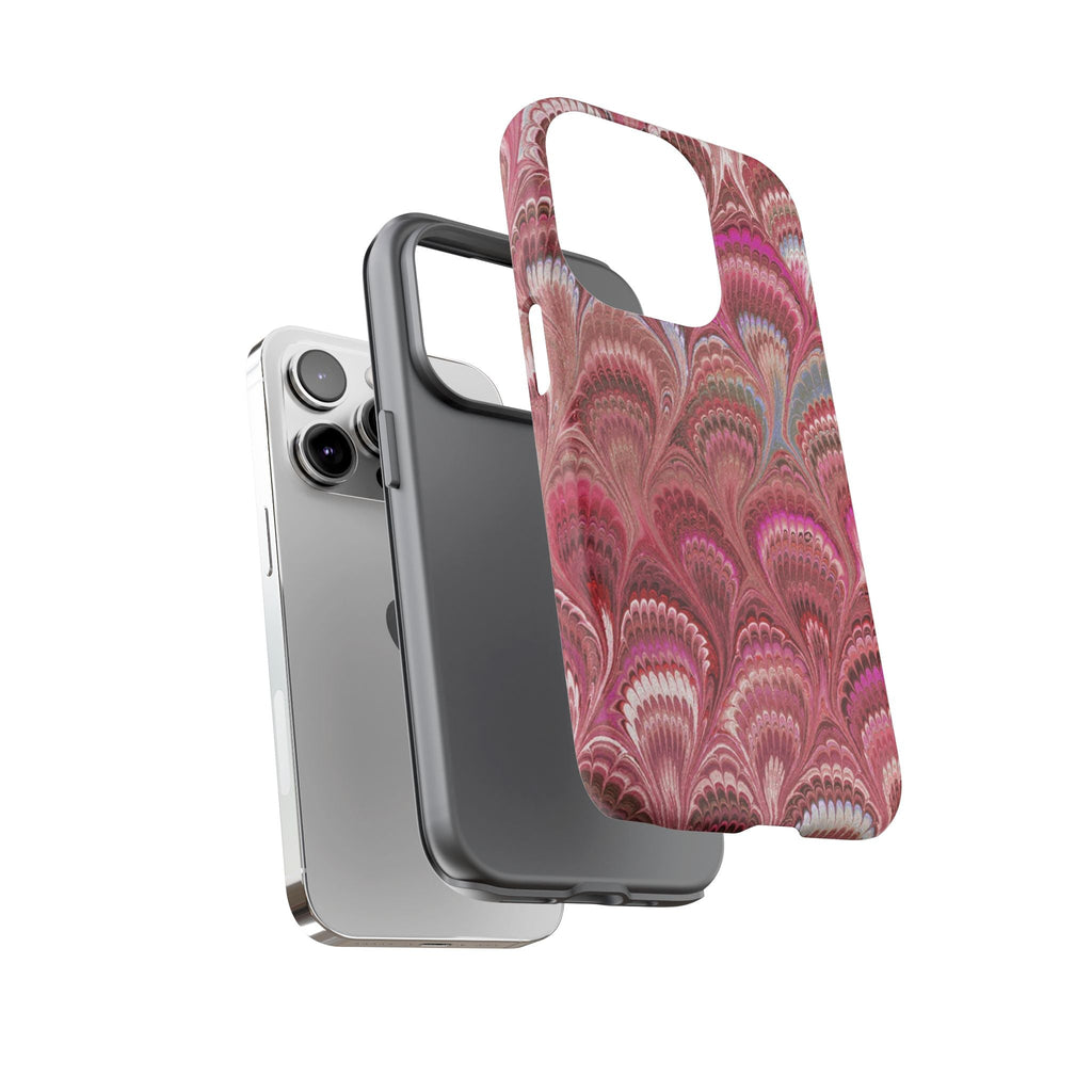 Shades of Pink Marbled Phone Case —  Dual Layer - Tough Protective Phone Cover