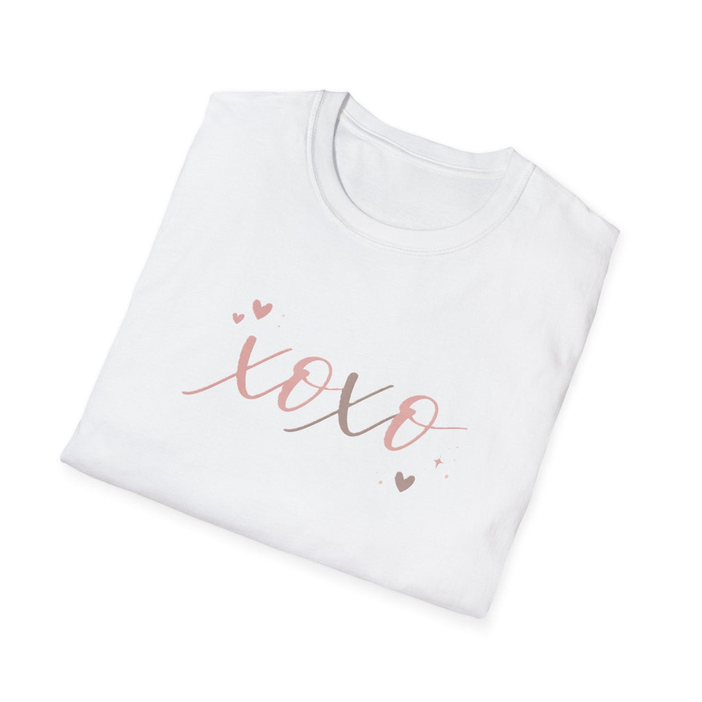 XOXO Rose Gold Script T-Shirt — Valentine’s Day Cute Heart Tee