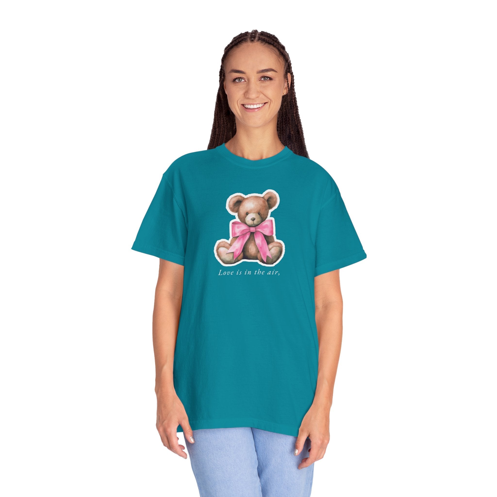 Teddy Bear Tee - Love Is In The Air Valentine's Day - DipaliZ