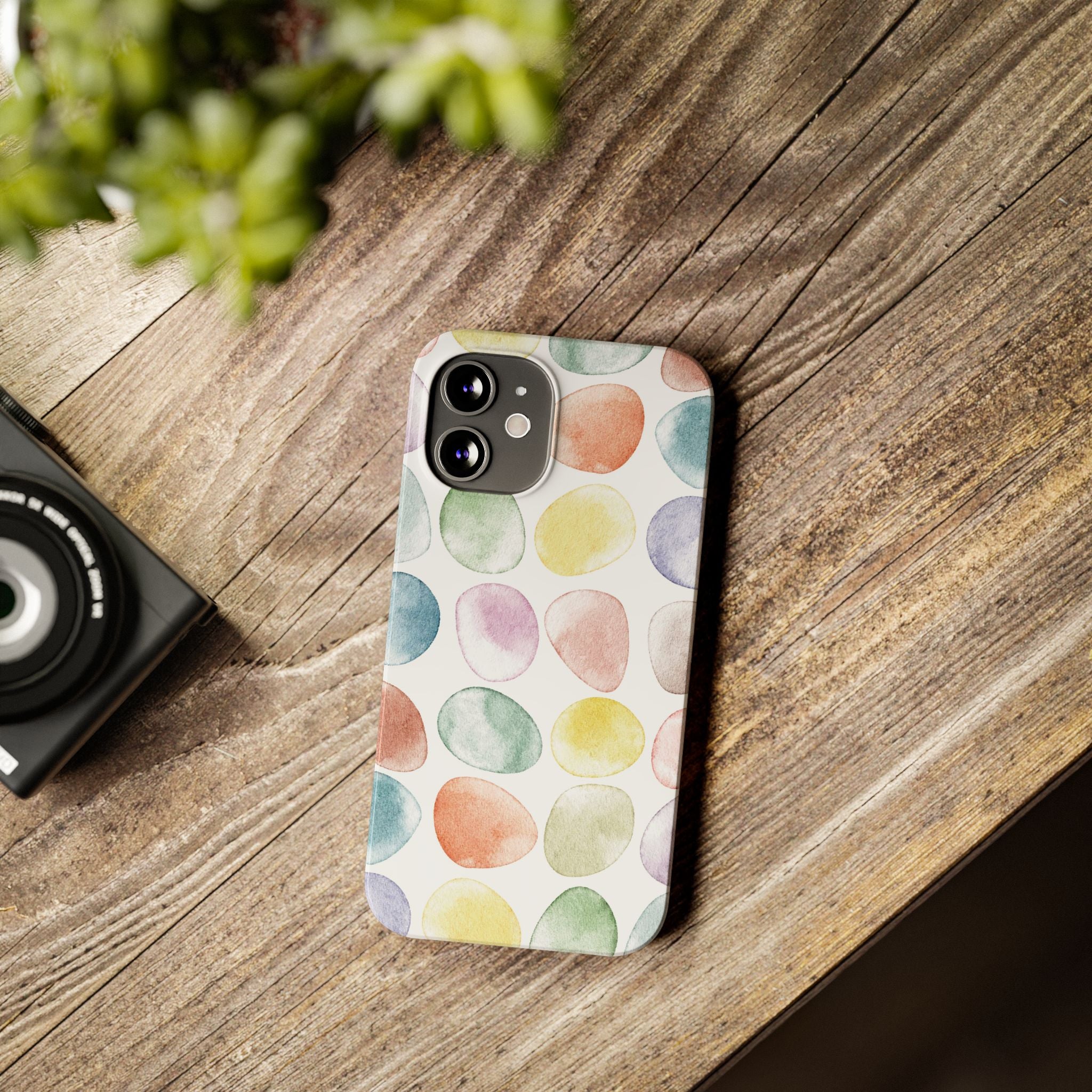 Colorful Watercolor Organic Circle iPhone 17 + many models Phone Cases