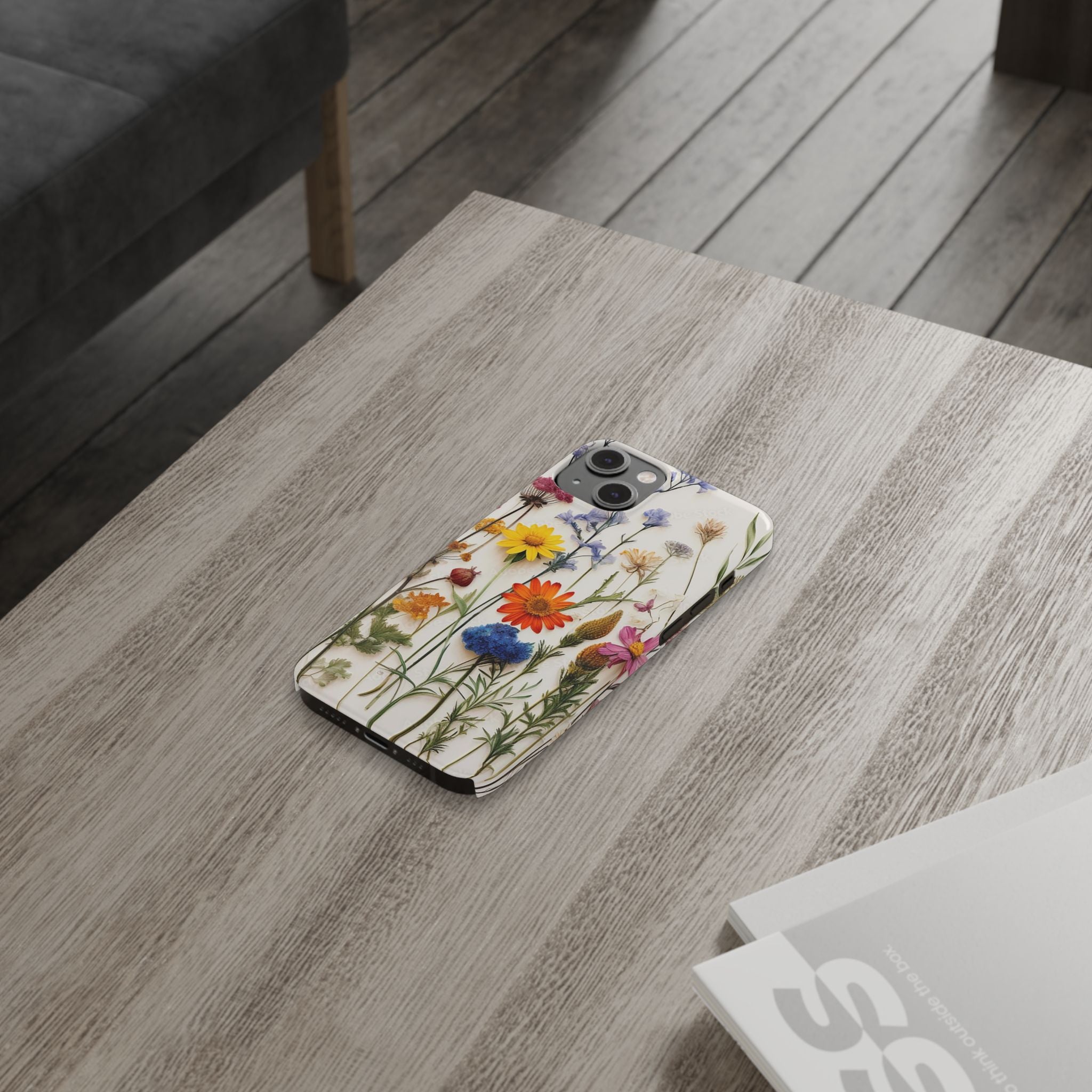 Floral Phone Cases, Pressed Flowers Design, iPhone 17 Case, Botanical Phone Accessories