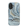 Light Blue Marbled Swirl - Dual Layer Phone Case