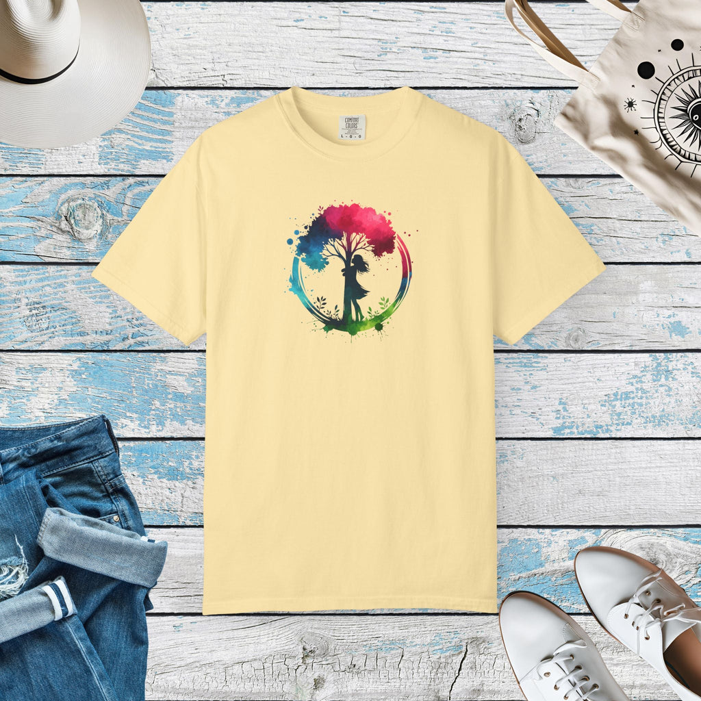 Girl Hugging Tree Tee - World Environment Day - DipaliZ