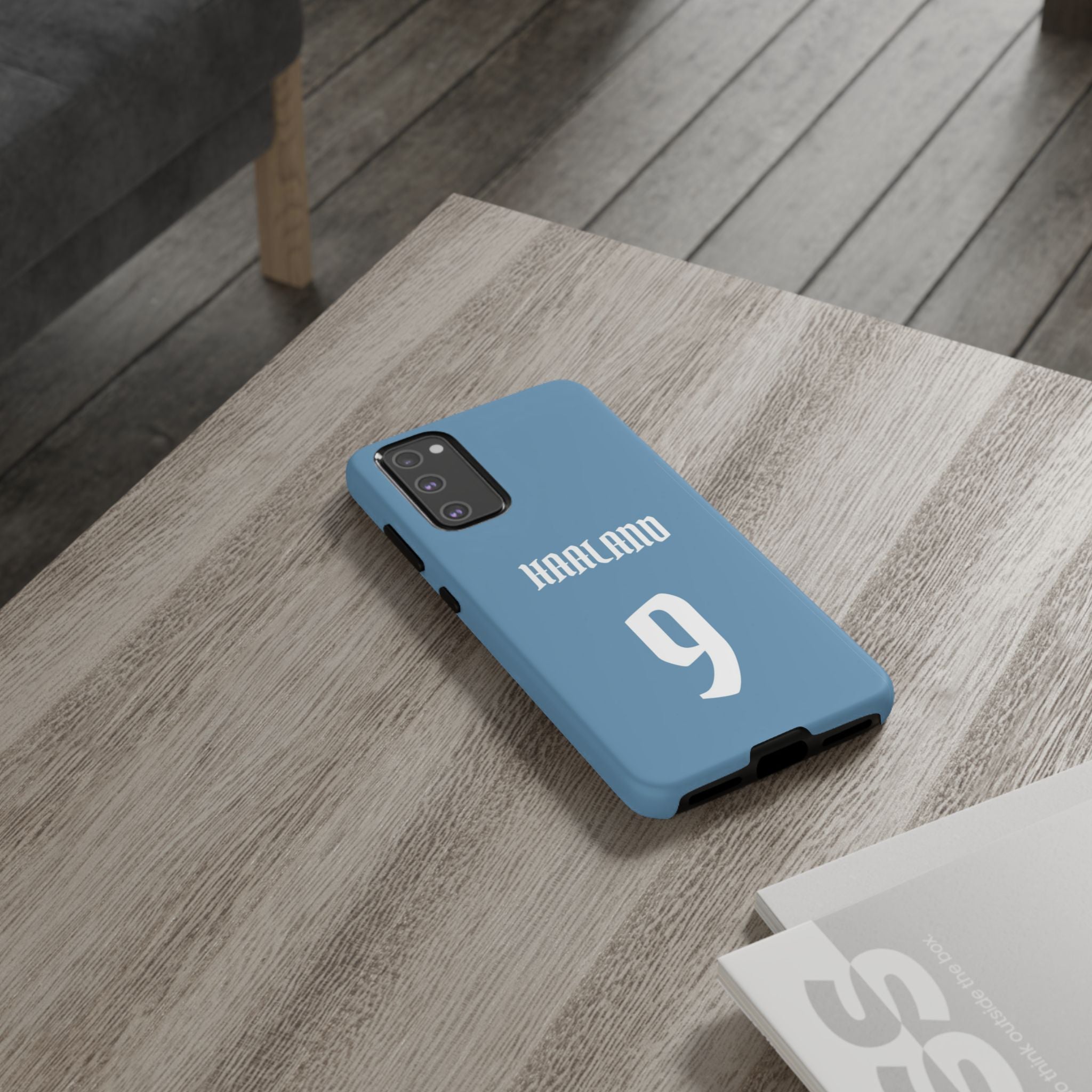 Erling Haaland PowerStrike – Rugged Dual-Layer Protection & Slim Profile | Compatible with iPhone 8 to 16 Pro Max & Samsung Galaxy S10 to S25 Ultra