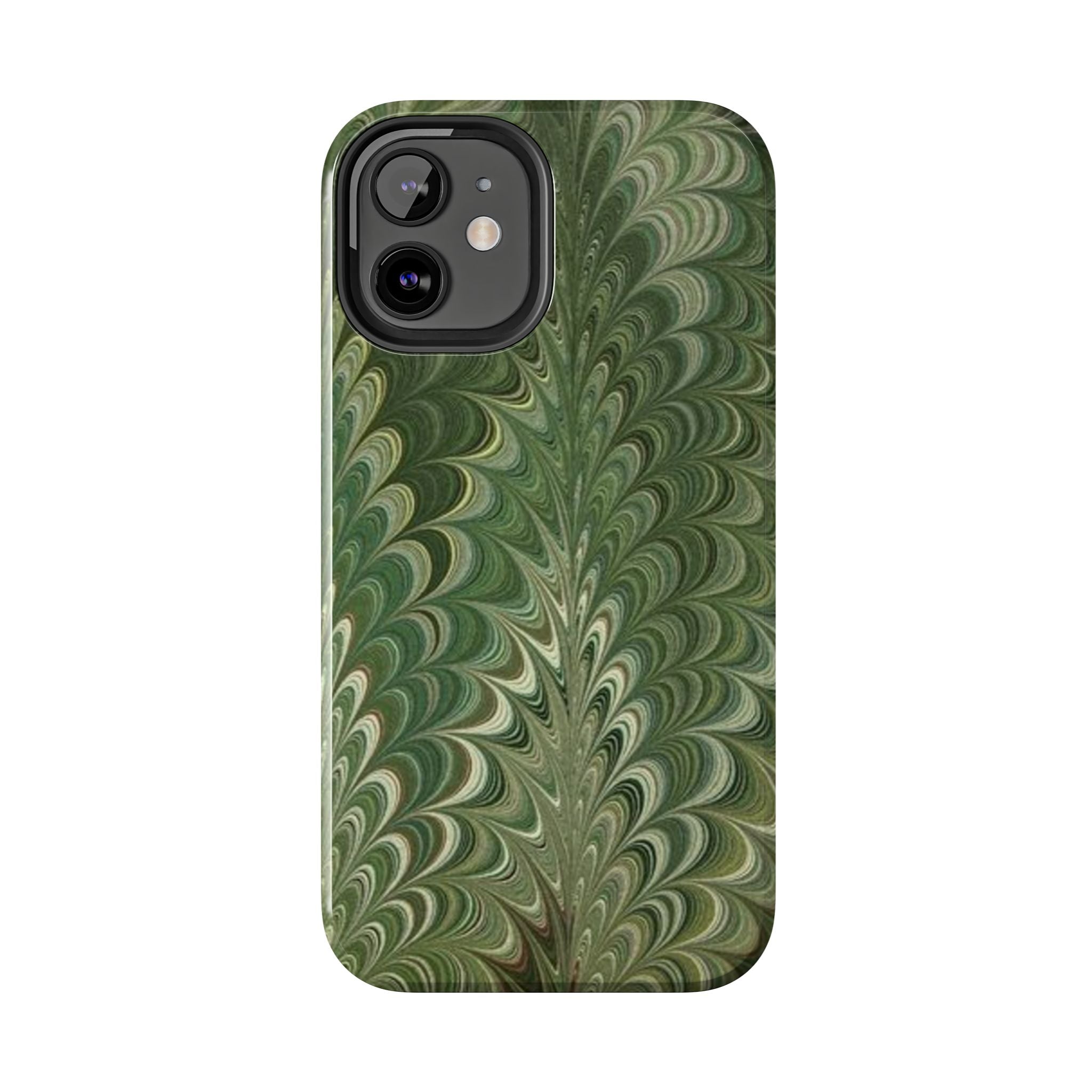 Deep Green Marble Italian Durable Phone Case