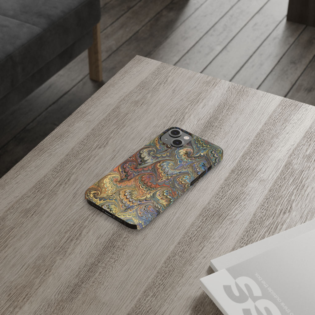 Golden Fall Colors Italian Traditional Marble Design