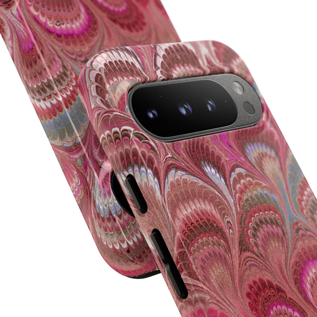 Shades of Pink Marbled Phone Case —  Dual Layer - Tough Protective Phone Cover