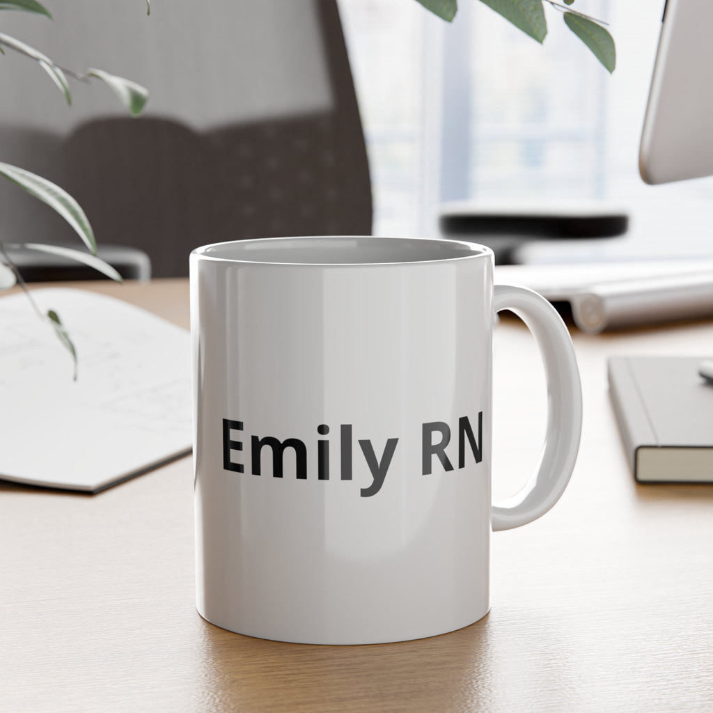 Nurse Mug – "Nurses Call the Shots" Personalized Ceramic Coffee Mug