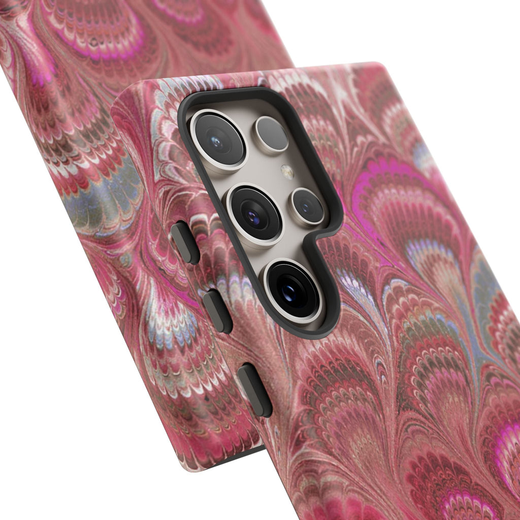 Shades of Pink Marbled Phone Case —  Dual Layer - Tough Protective Phone Cover
