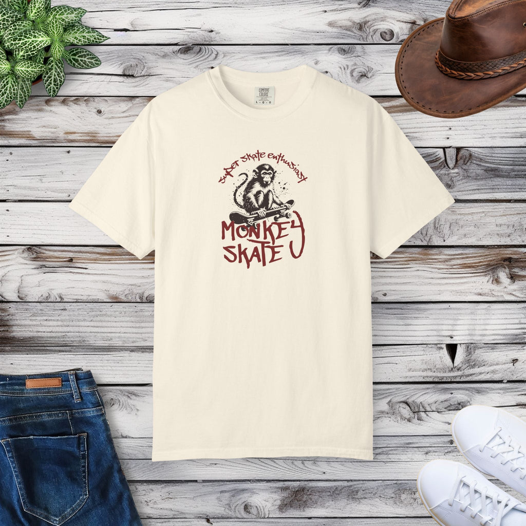 Super Cozy Cotton Tee - Skate Monkey Ultimate Comfort - DipaliZ