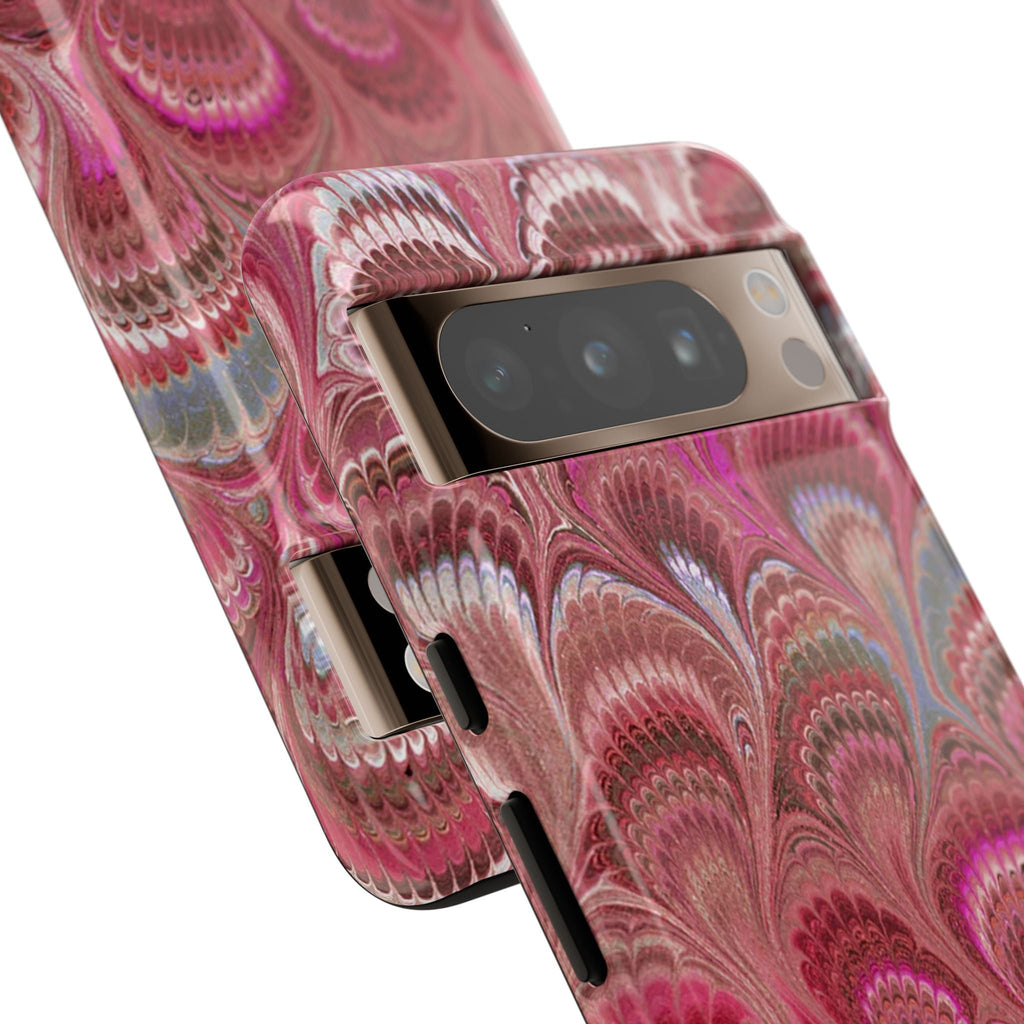 Shades of Pink Marbled Phone Case —  Dual Layer - Tough Protective Phone Cover