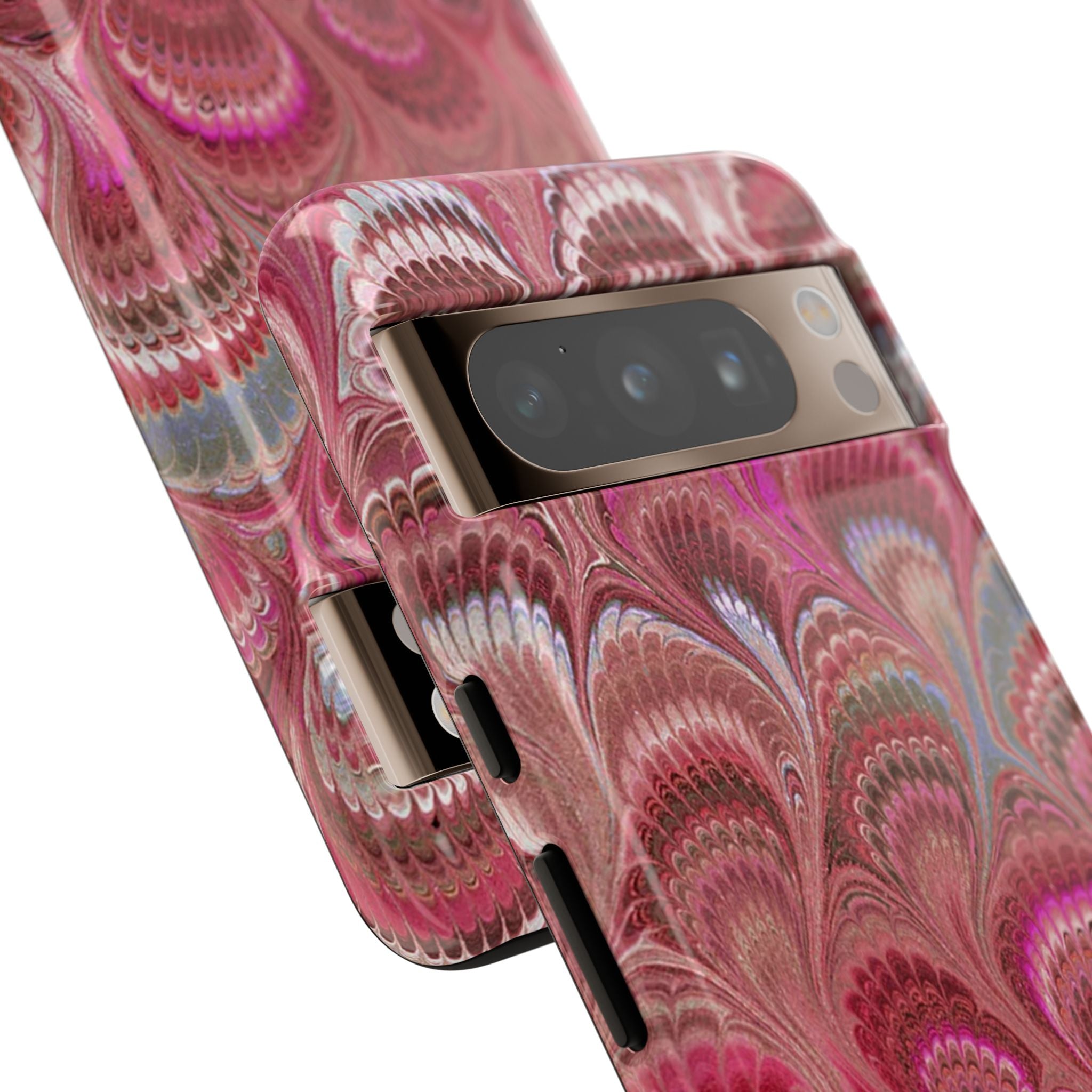 Shades of Pink Marbled Phone Case —  Dual Layer - Tough Protective Phone Cover