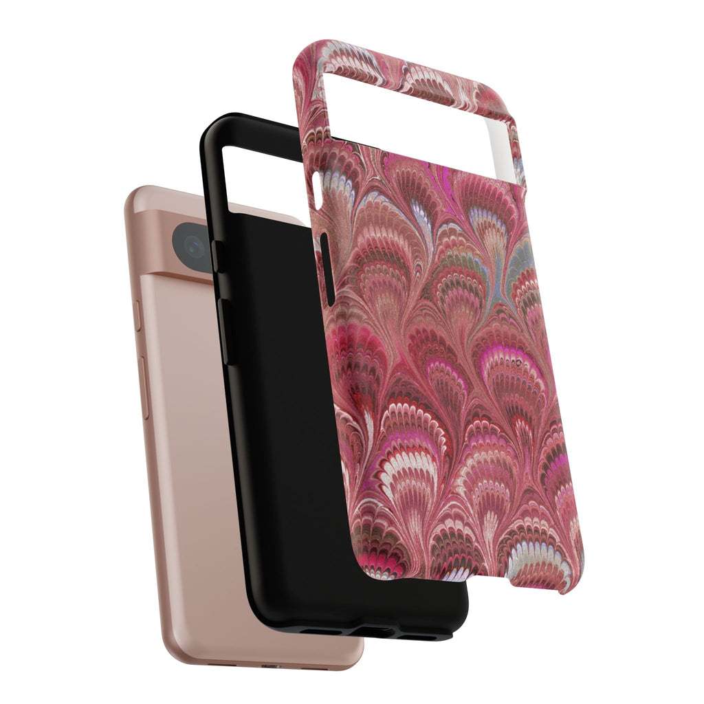 Shades of Pink Marbled Phone Case —  Dual Layer - Tough Protective Phone Cover