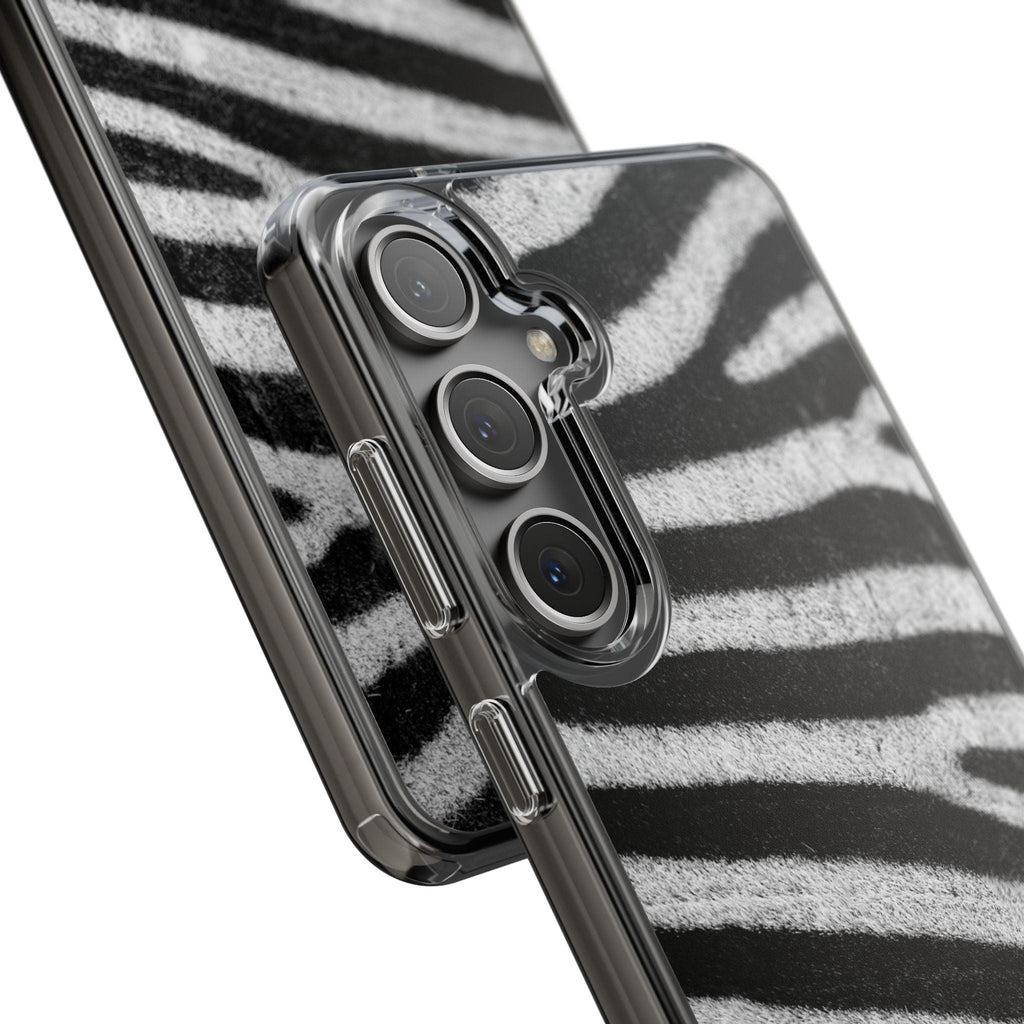 Clear Cases Black and White Zebra Stripes