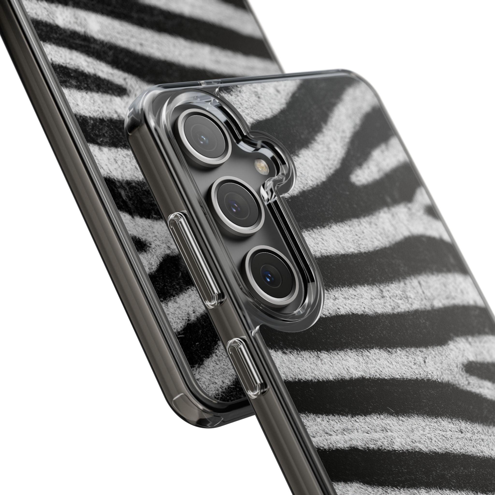 Clear Cases Black and White Zebra Stripes