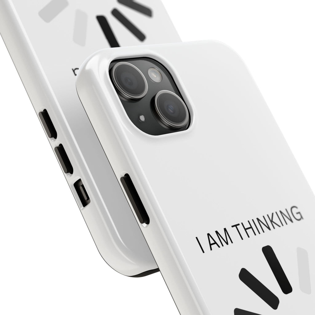 I Am Thinking To Much Text Printed Tough Phone Cases
