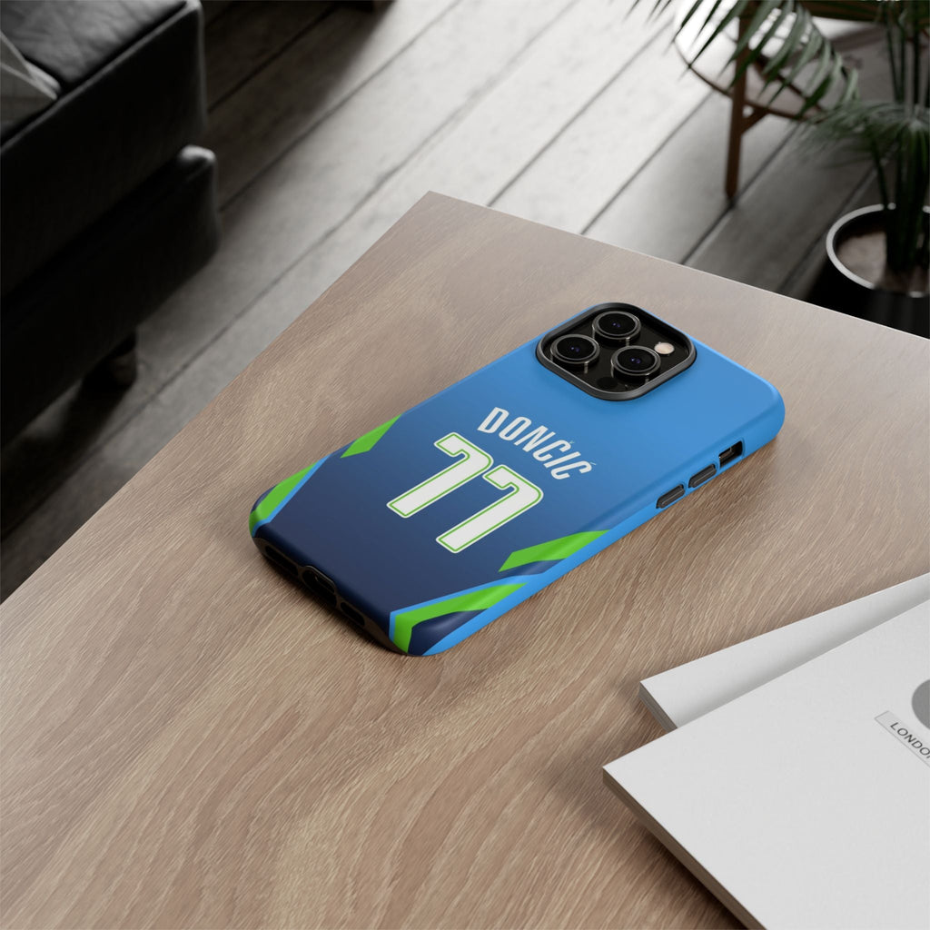 Luka Dončić Ice Vision Edition – Rugged Dual-Layer Build, Slim Fit | Compatible with iPhone 8–16 Pro Max & Samsung Galaxy S10–S25 Ultra