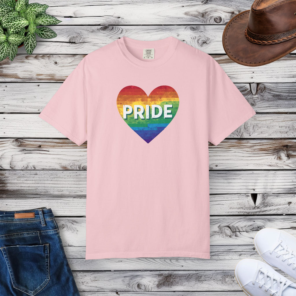 Gay Pride Rainbow Tee - Garment Dyed Comfort Colors - DipaliZ