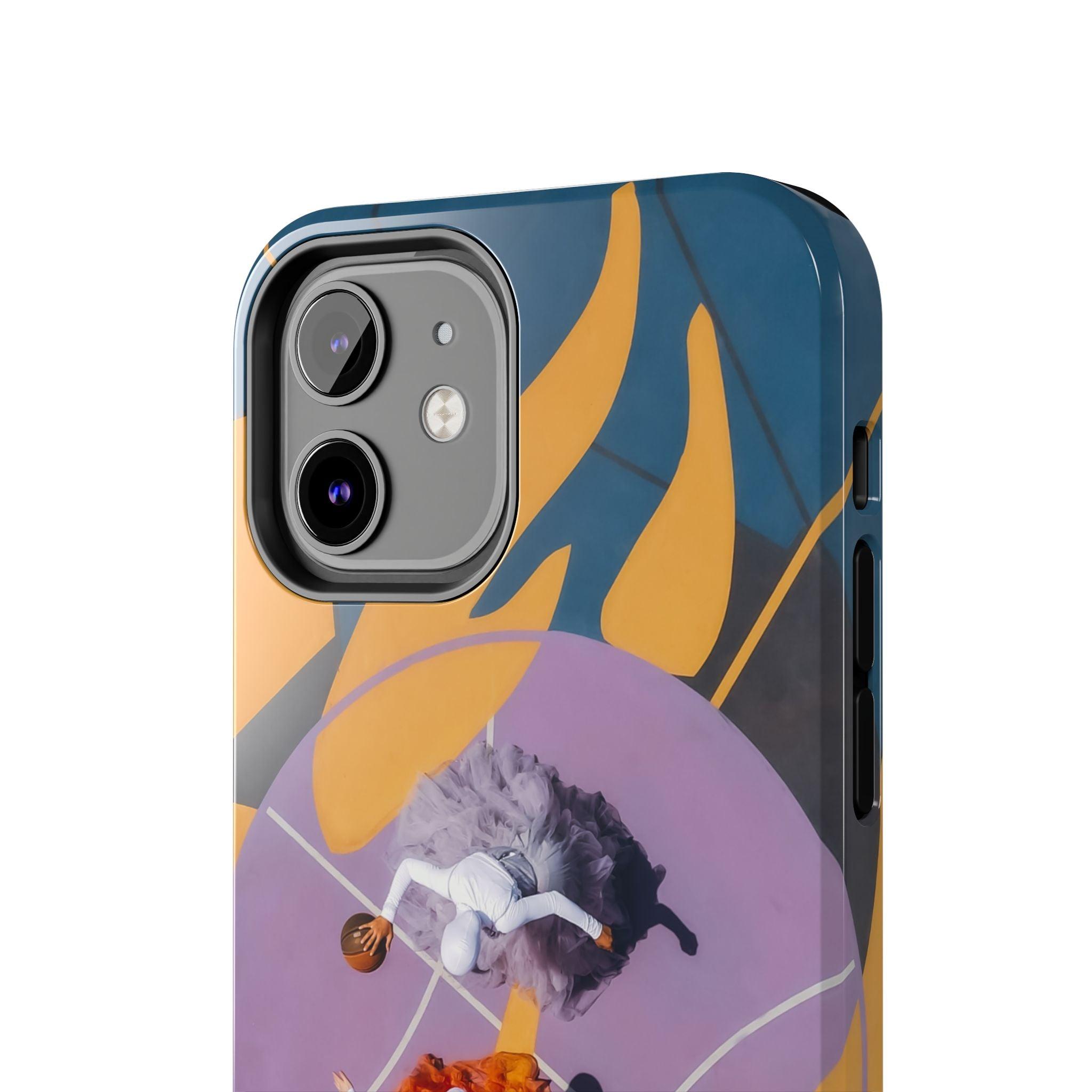 Two Womens Play basket ball Tough Phone Cases