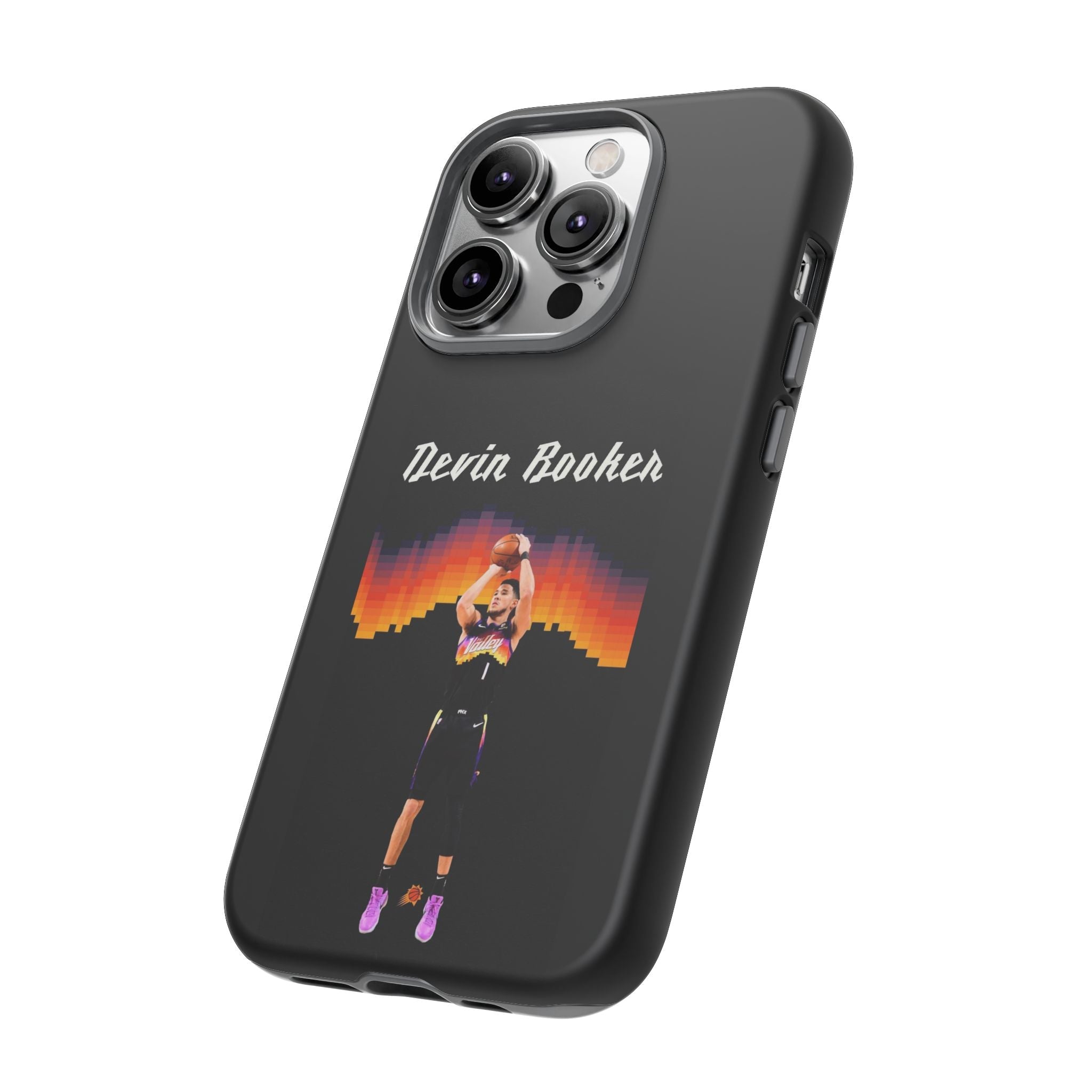 Devin Booker Precision Blaze Series – Dual-Layer ShockGuard Protection | Fits iPhone 8–16 Pro Max & Samsung Galaxy S10–S25 Ultra
