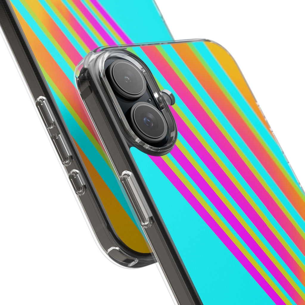 Abstract Pattern With Vibrant Color Clear Cases