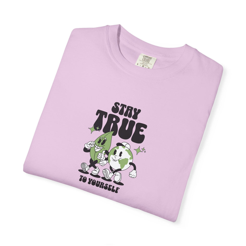Relaxed Fit Tee - Earth Leaves Cozy Comfort Colors - DipaliZ