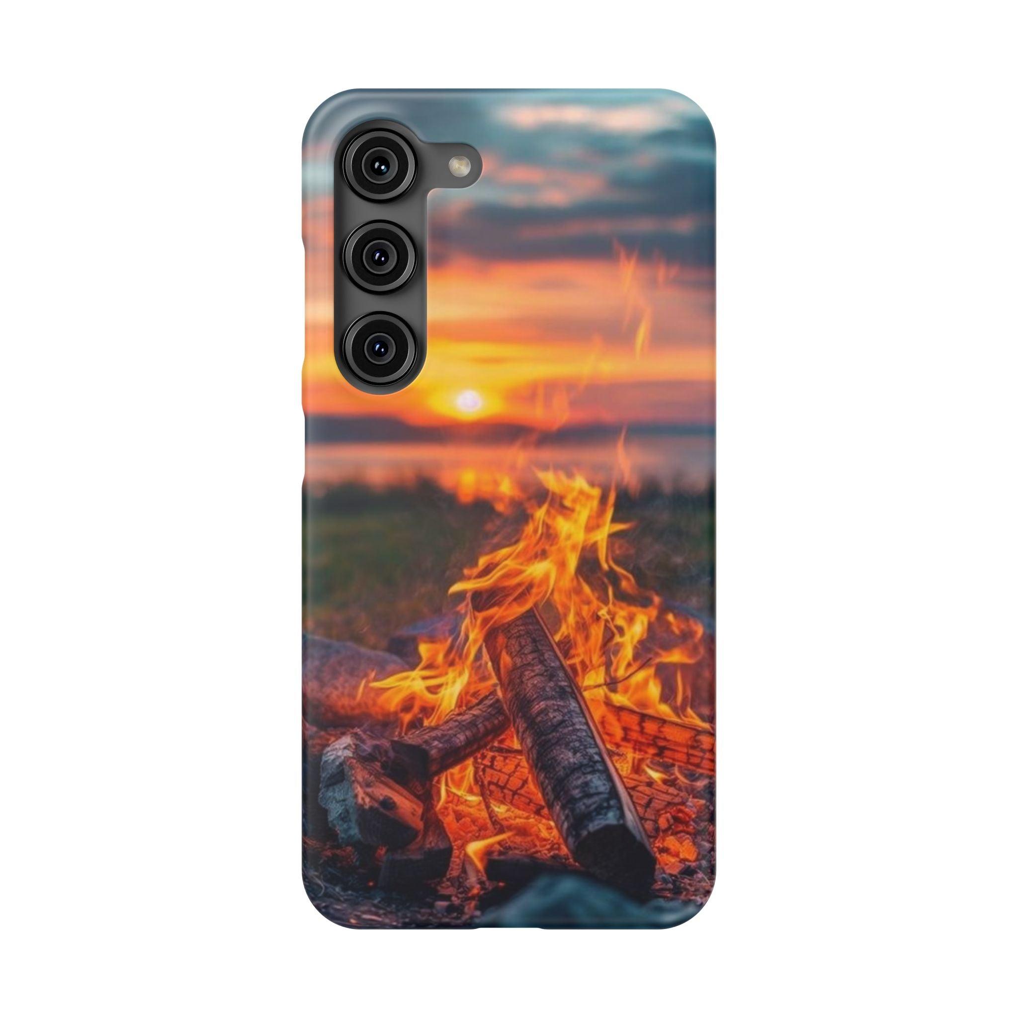 Woodland Fire Phone Case – Warmth of Nature’s Blaze on Your Device