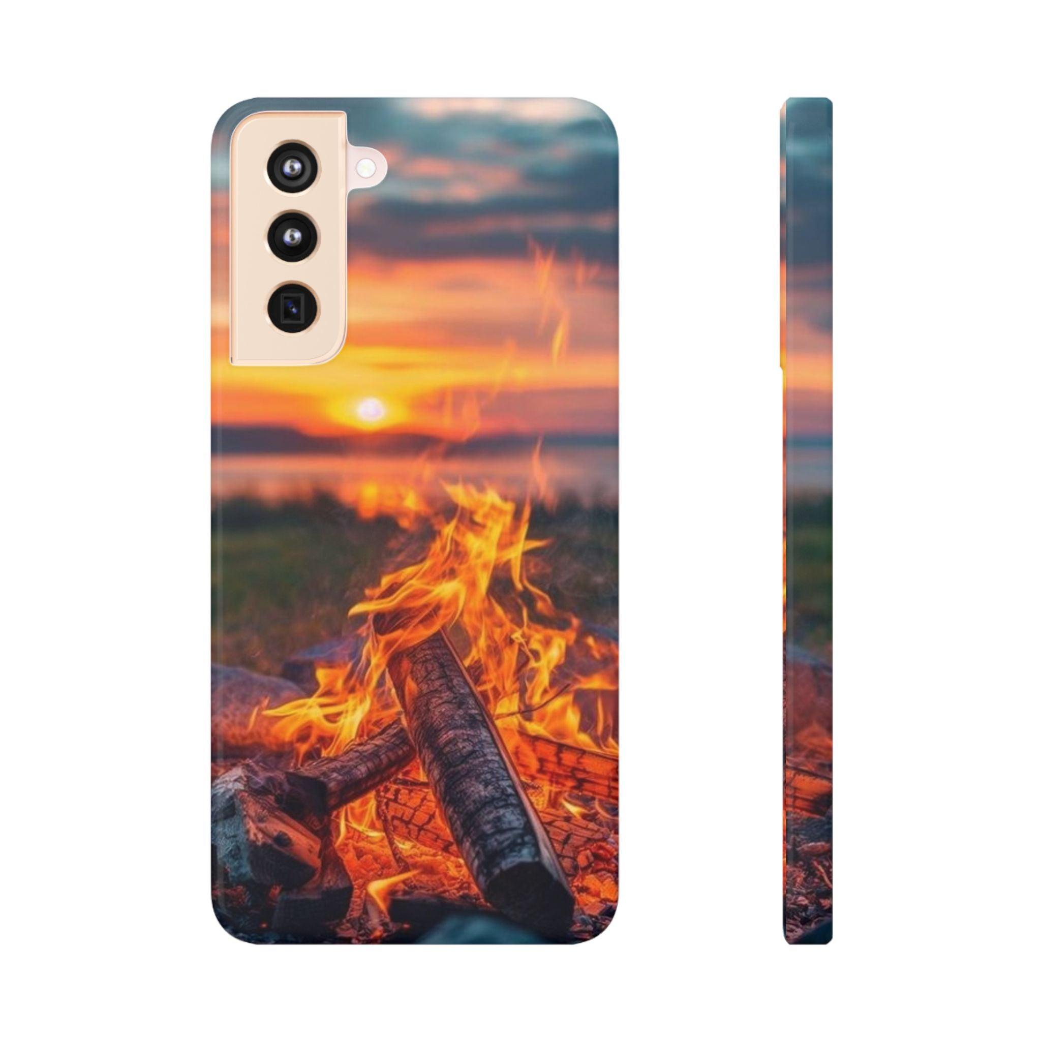 Woodland Fire Phone Case – Warmth of Nature’s Blaze on Your Device