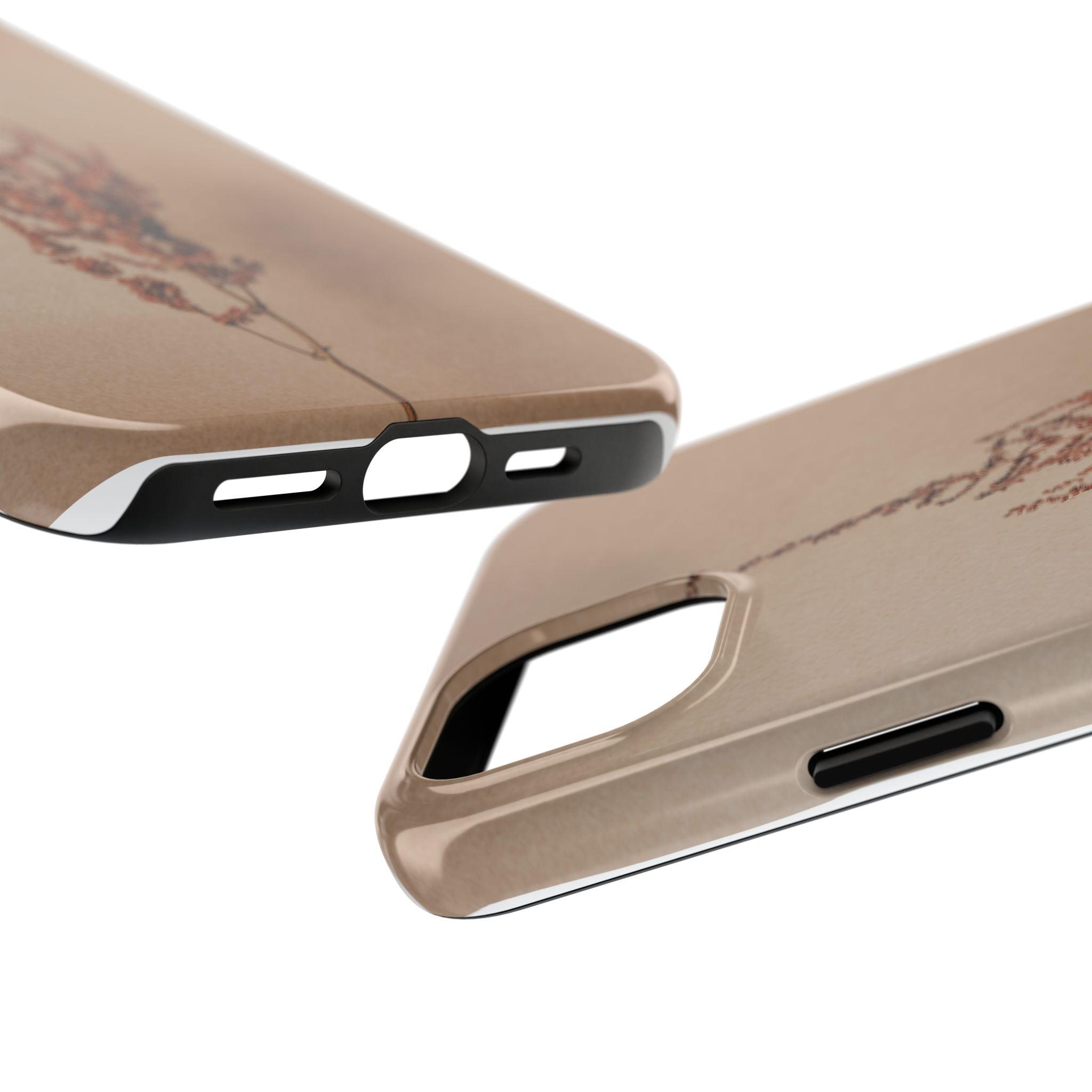 Brown Dry Leaf Tough Phone Cases
