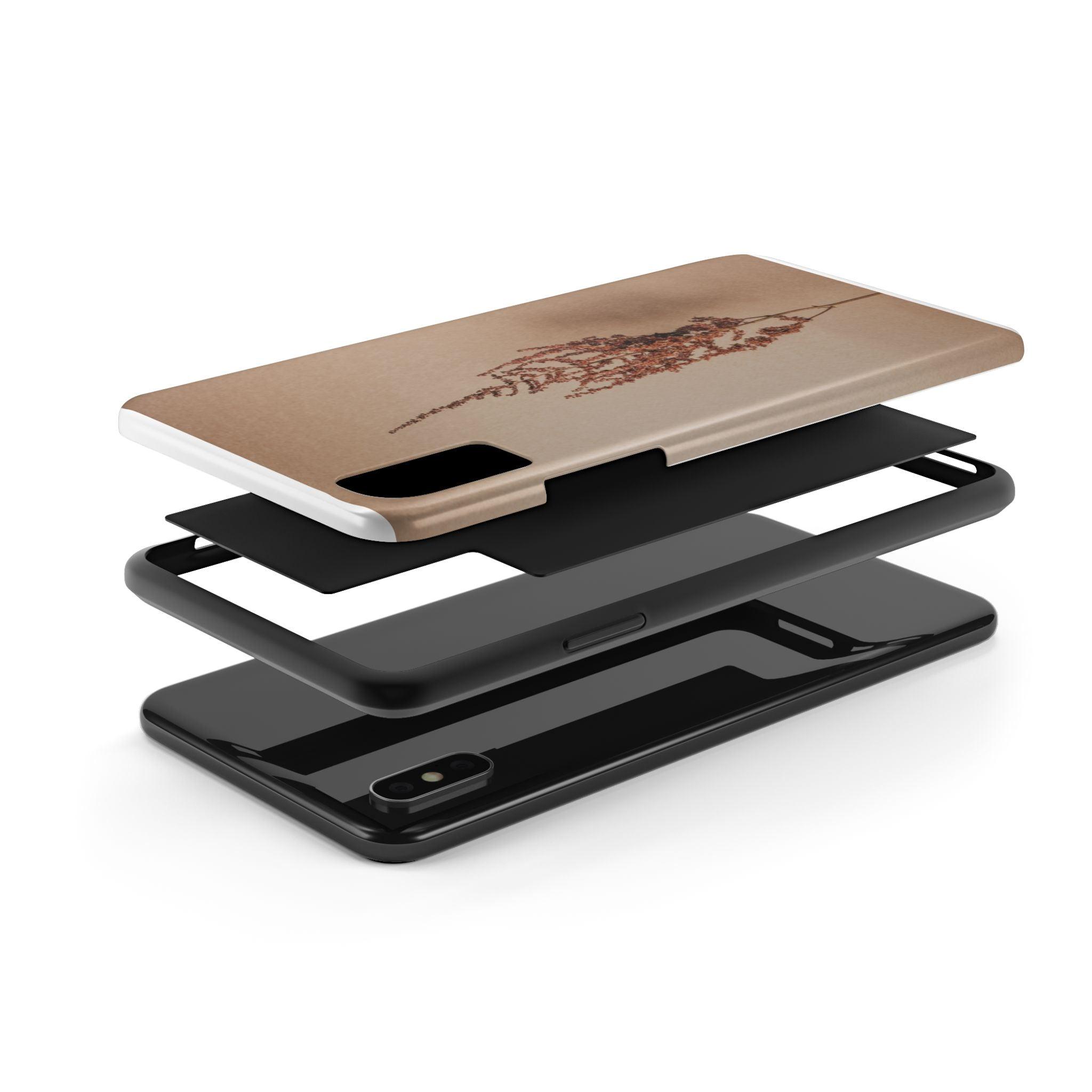 Brown Dry Leaf Tough Phone Cases