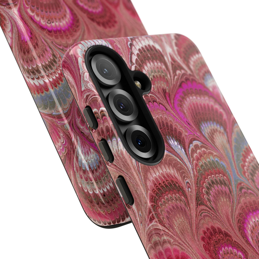 Shades of Pink Marbled Phone Case —  Dual Layer - Tough Protective Phone Cover
