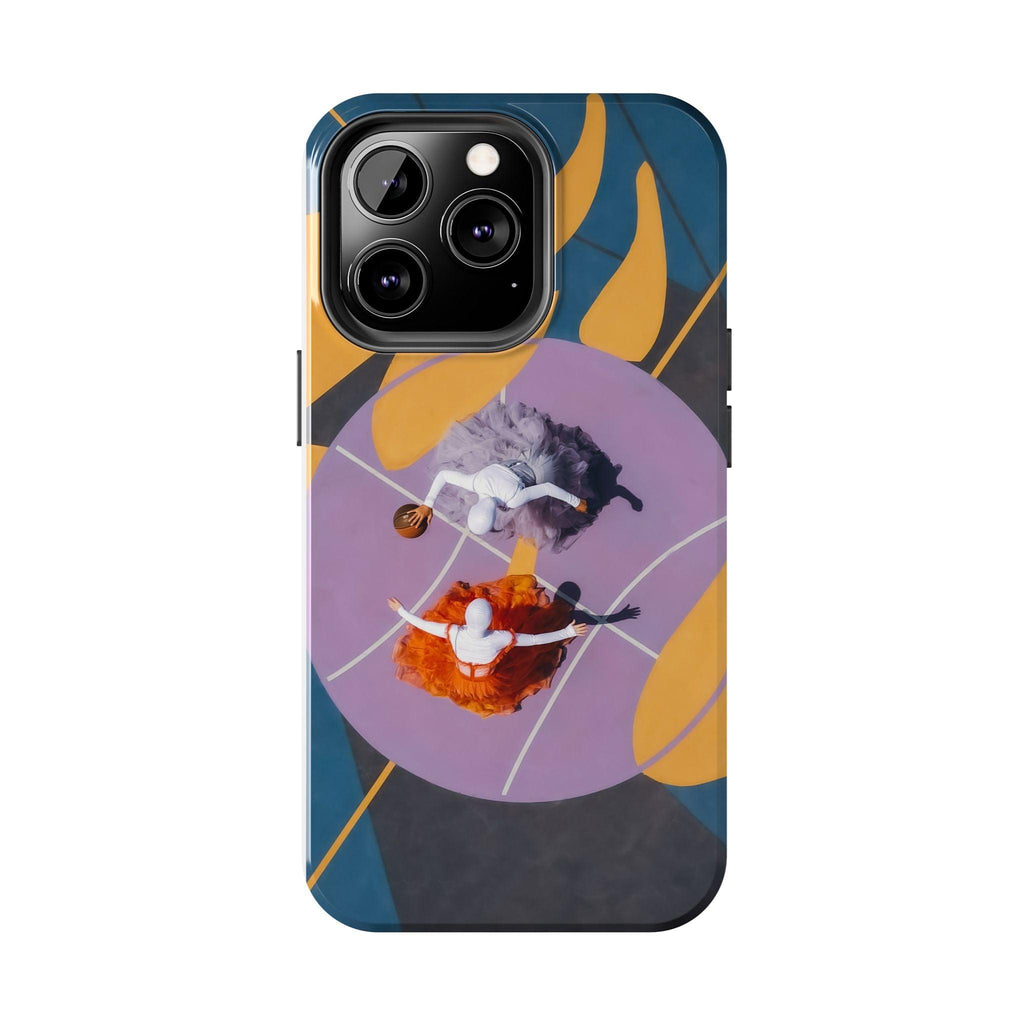 Two Womens Play basket ball Tough Phone Cases