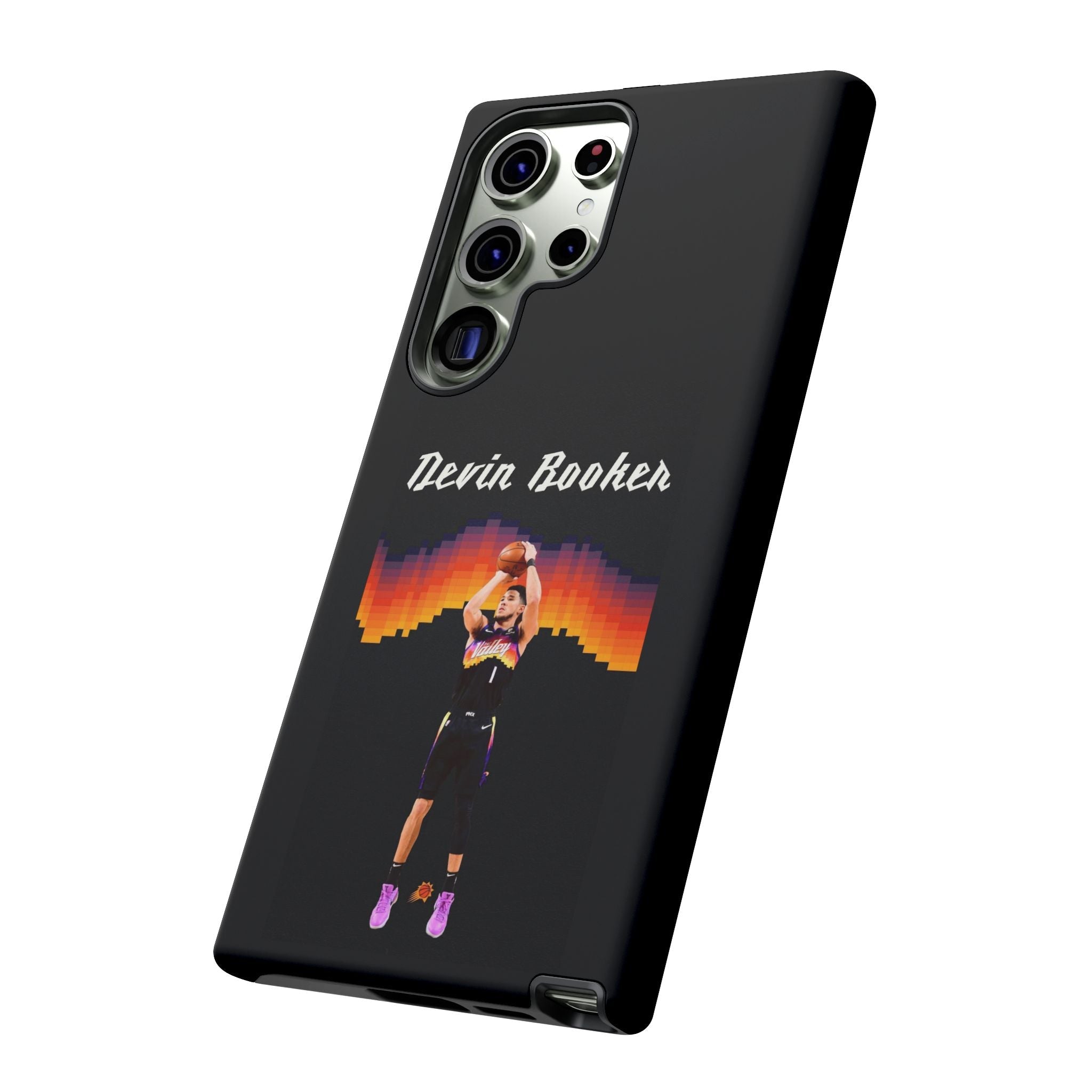 Devin Booker Precision Blaze Series – Dual-Layer ShockGuard Protection | Fits iPhone 8–16 Pro Max & Samsung Galaxy S10–S25 Ultra