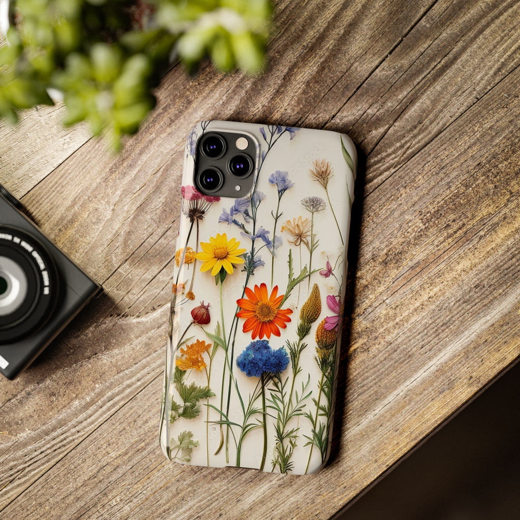 Floral Phone Cases, Pressed Flowers Design, iPhone 17 Case, Botanical Phone Accessories