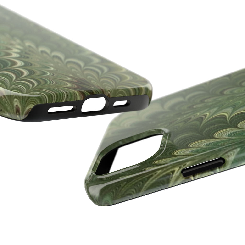 Deep Green Marble Italian Durable Phone Case