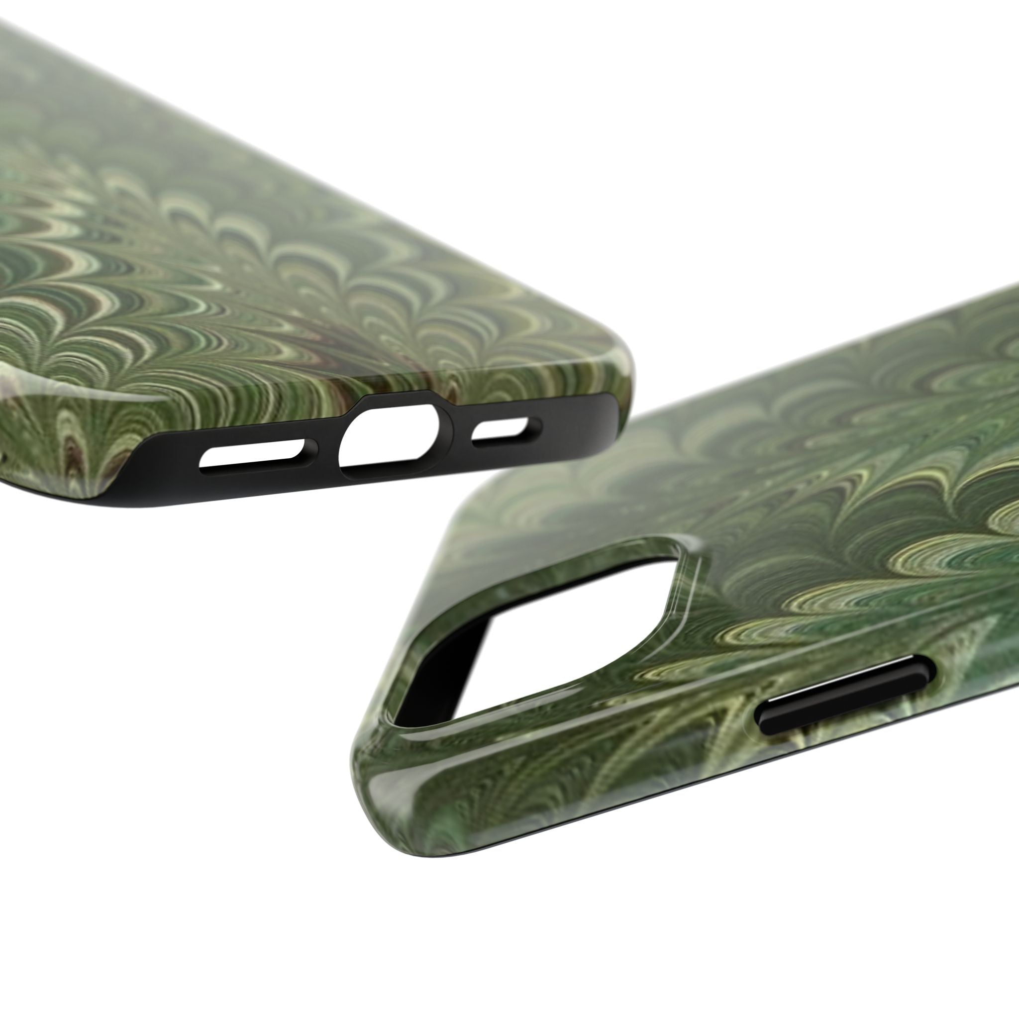 Deep Green Marble Italian Durable Phone Case
