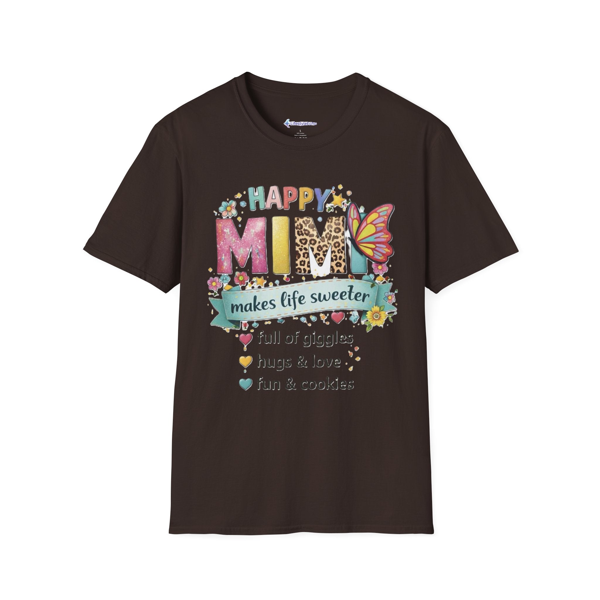 Happy Mimi T-Shirt – "Mimi Makes Life Sweeter" Grandma Gift Tee